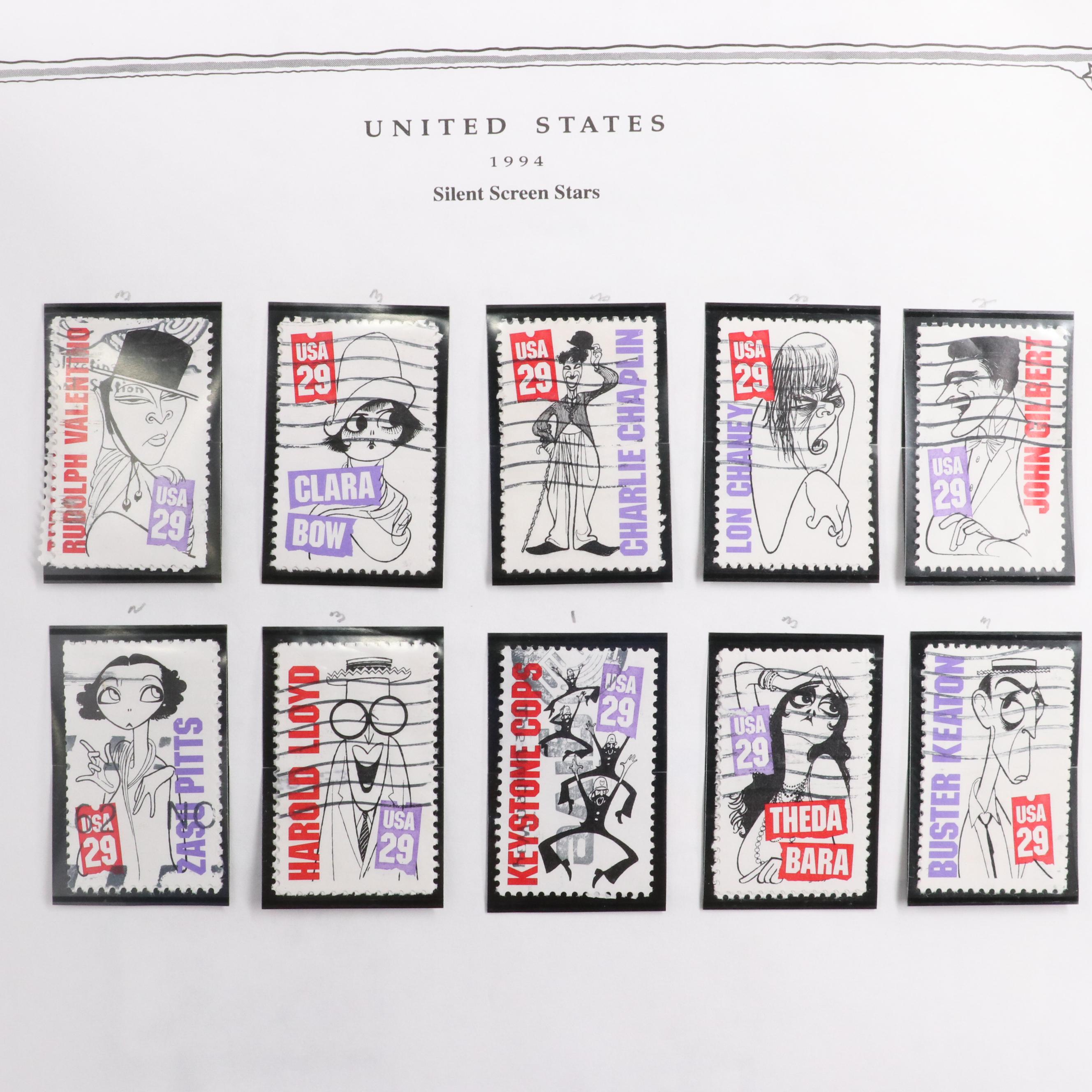 Minuteman Stamp Album With United States Stamps From 1993