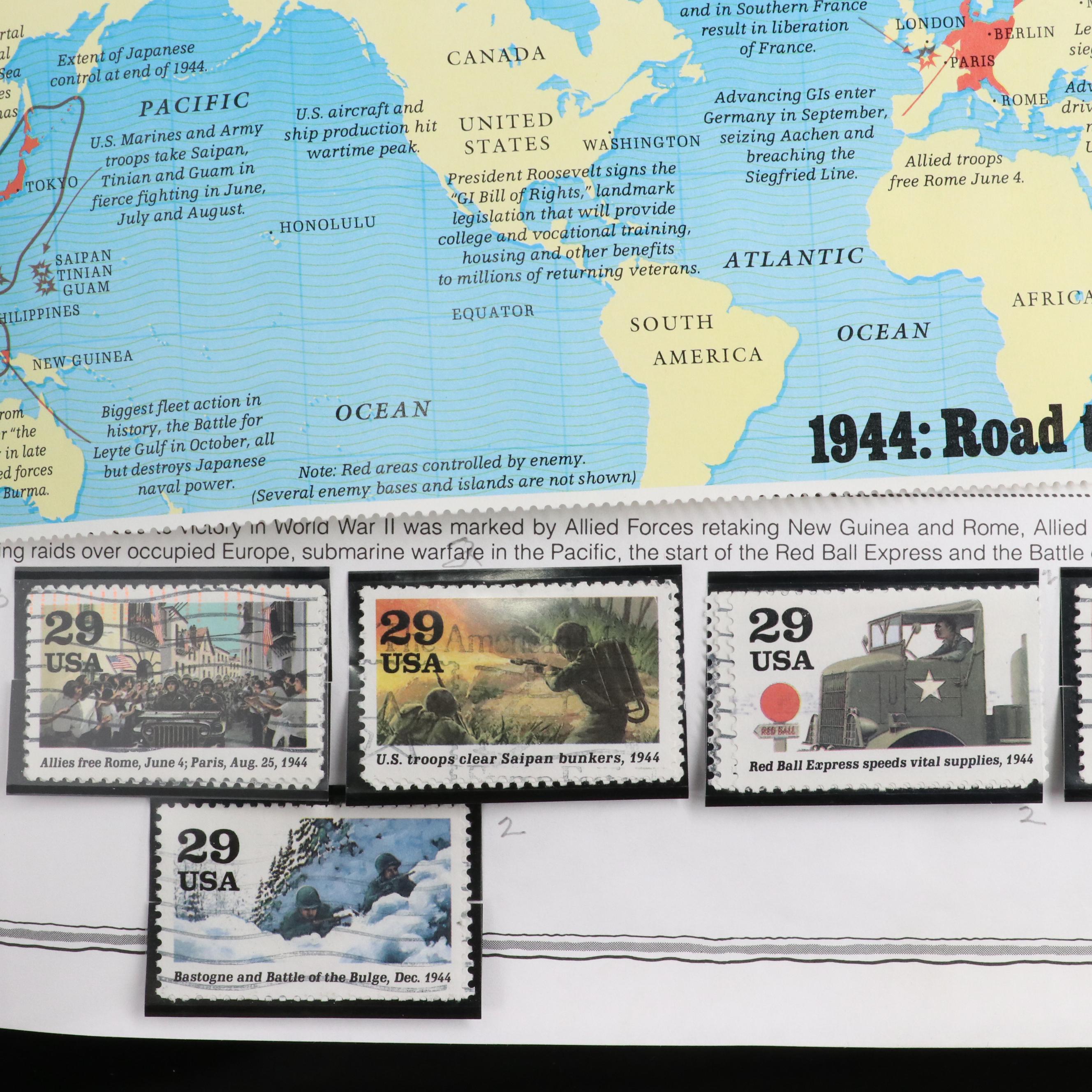 Minuteman Stamp Album With United States Stamps From 1993