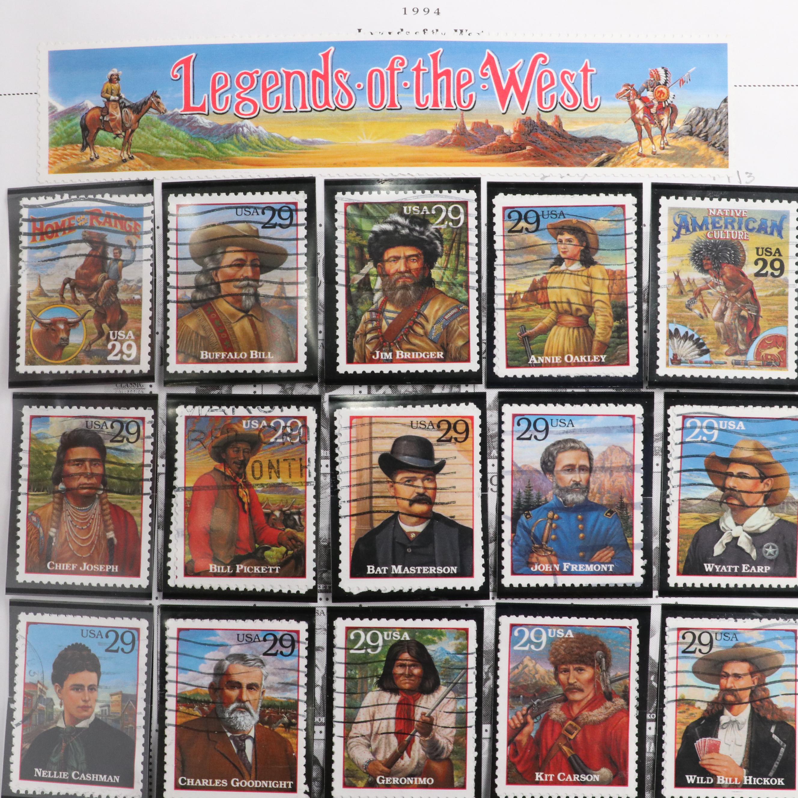 Minuteman Stamp Album With United States Stamps From 1993