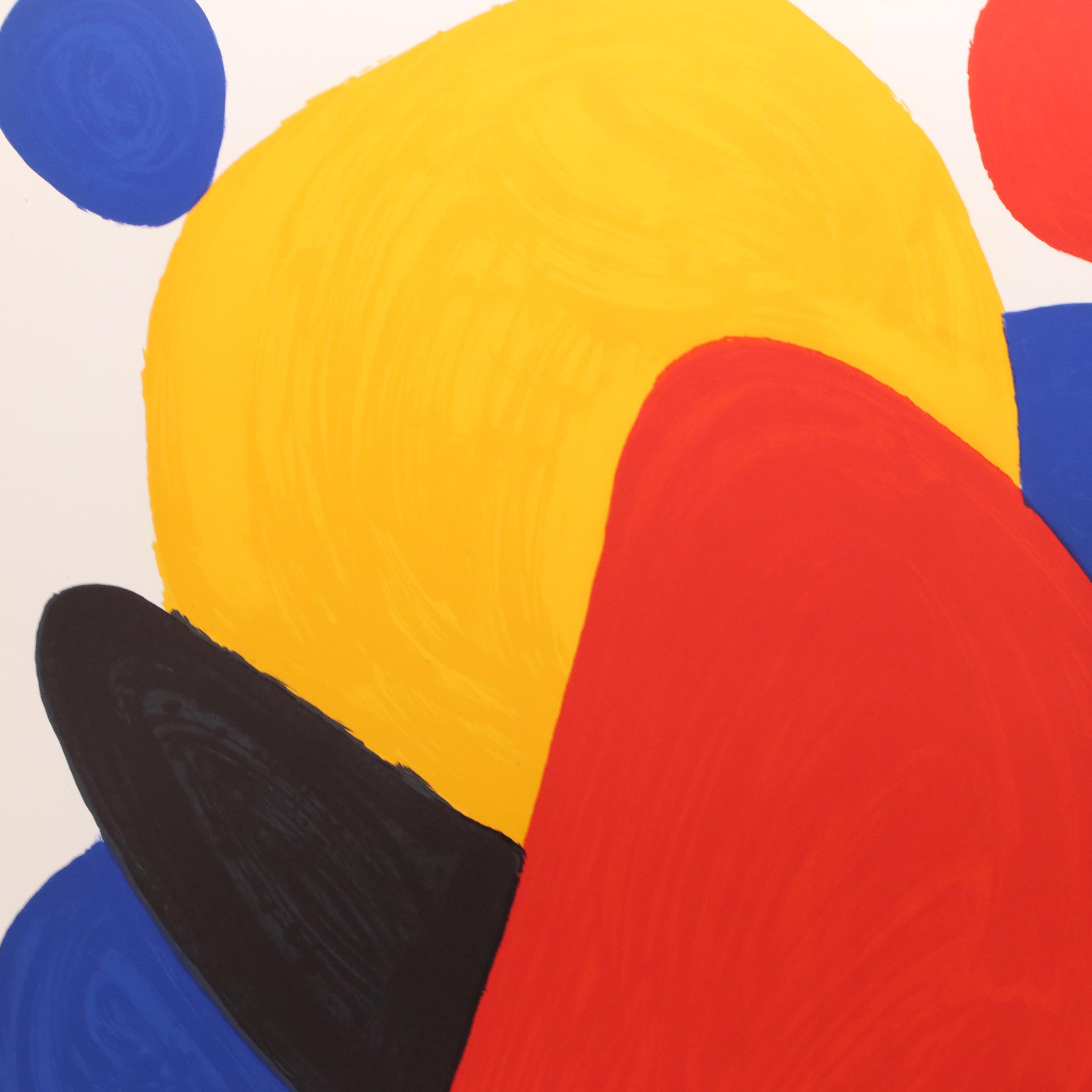 Alexander Calder Color Lithograph "Boomerang," 1974