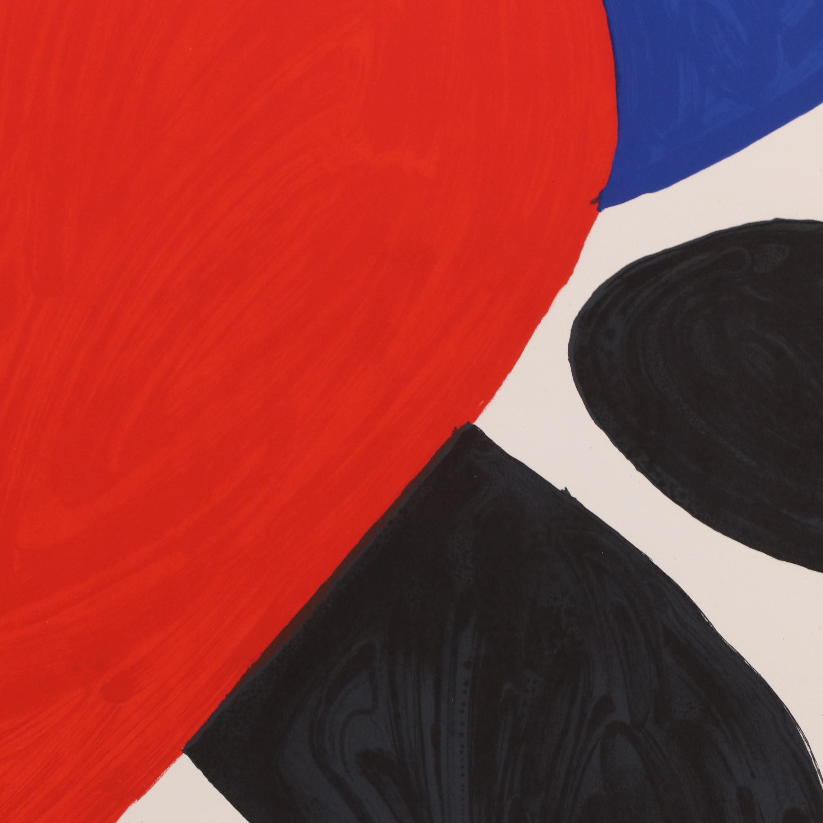 Alexander Calder Color Lithograph "Boomerang," 1974