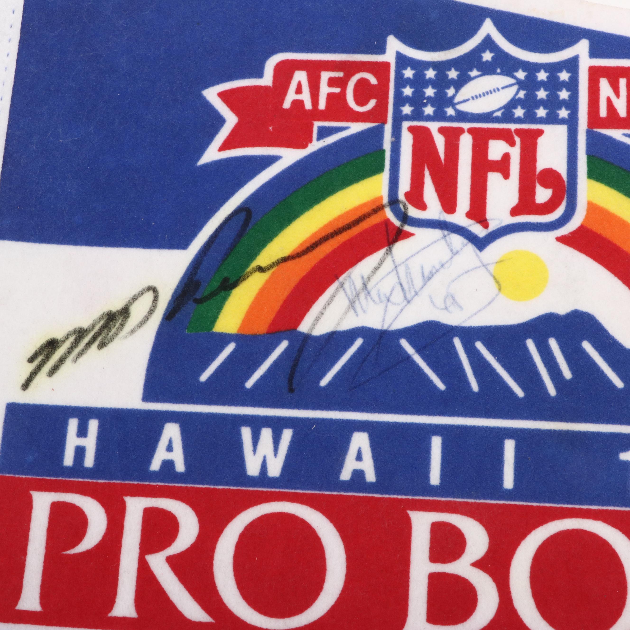 Anthony Muñoz Signed Pro Bowl Hats and Pennant with More