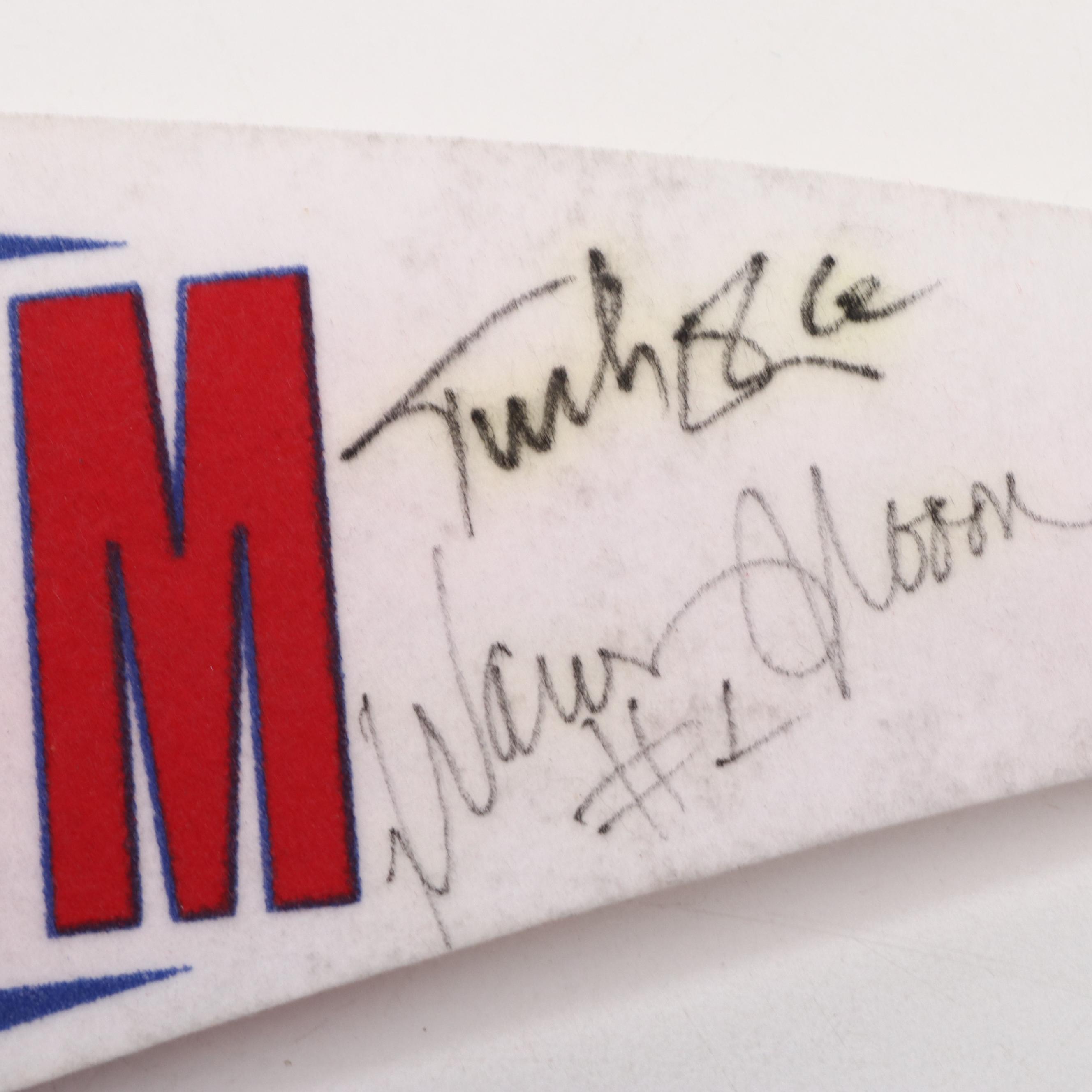 Anthony Muñoz Signed Pro Bowl Hats and Pennant with More