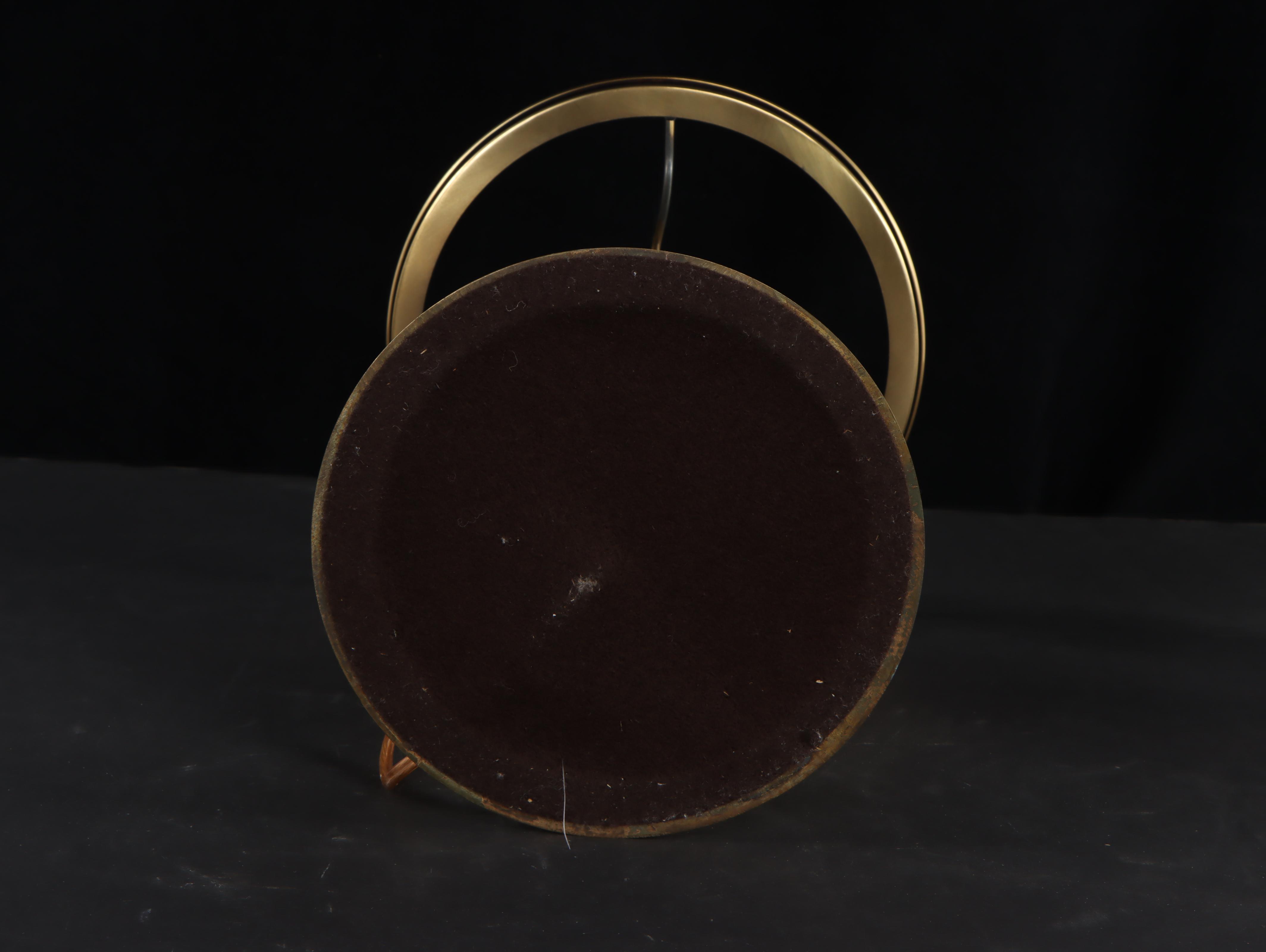 Fenton Rubina Verde Hand-Painted Glass Oil Lamp Style Table Lamp