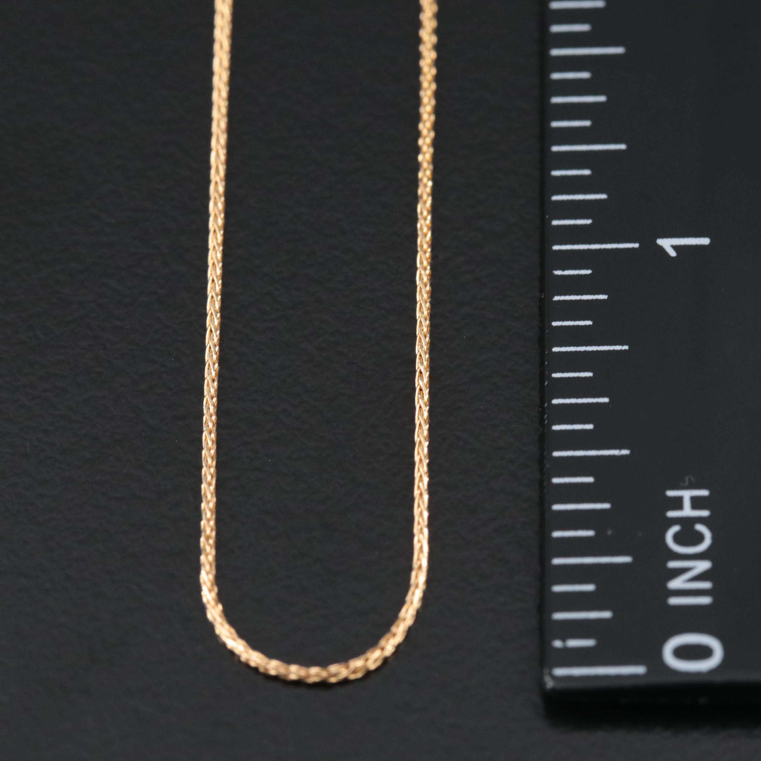 18K Wheat Chain Necklace