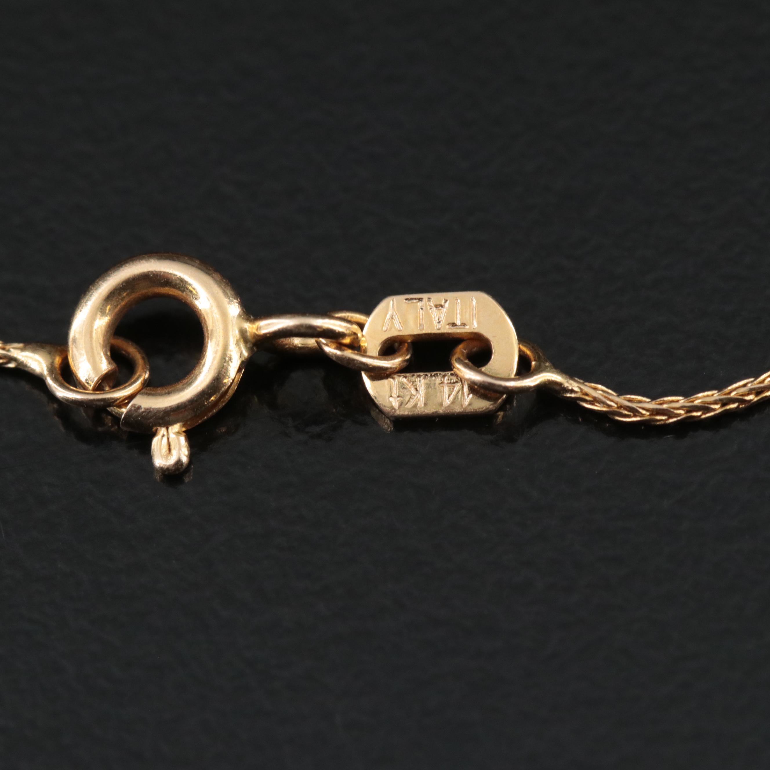 18K Wheat Chain Necklace