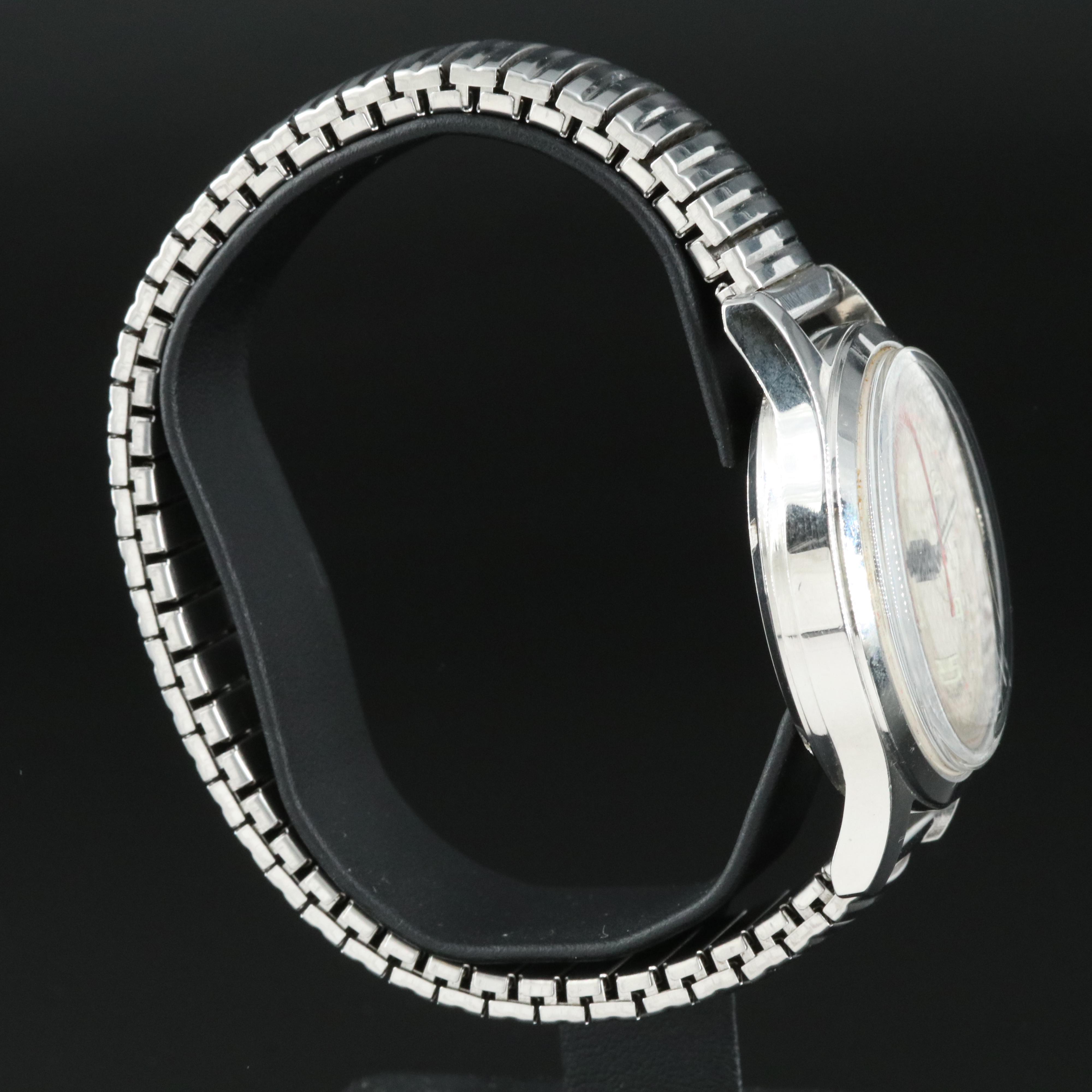 Vintage Wakmann Chronograph Stainless Steel Watch