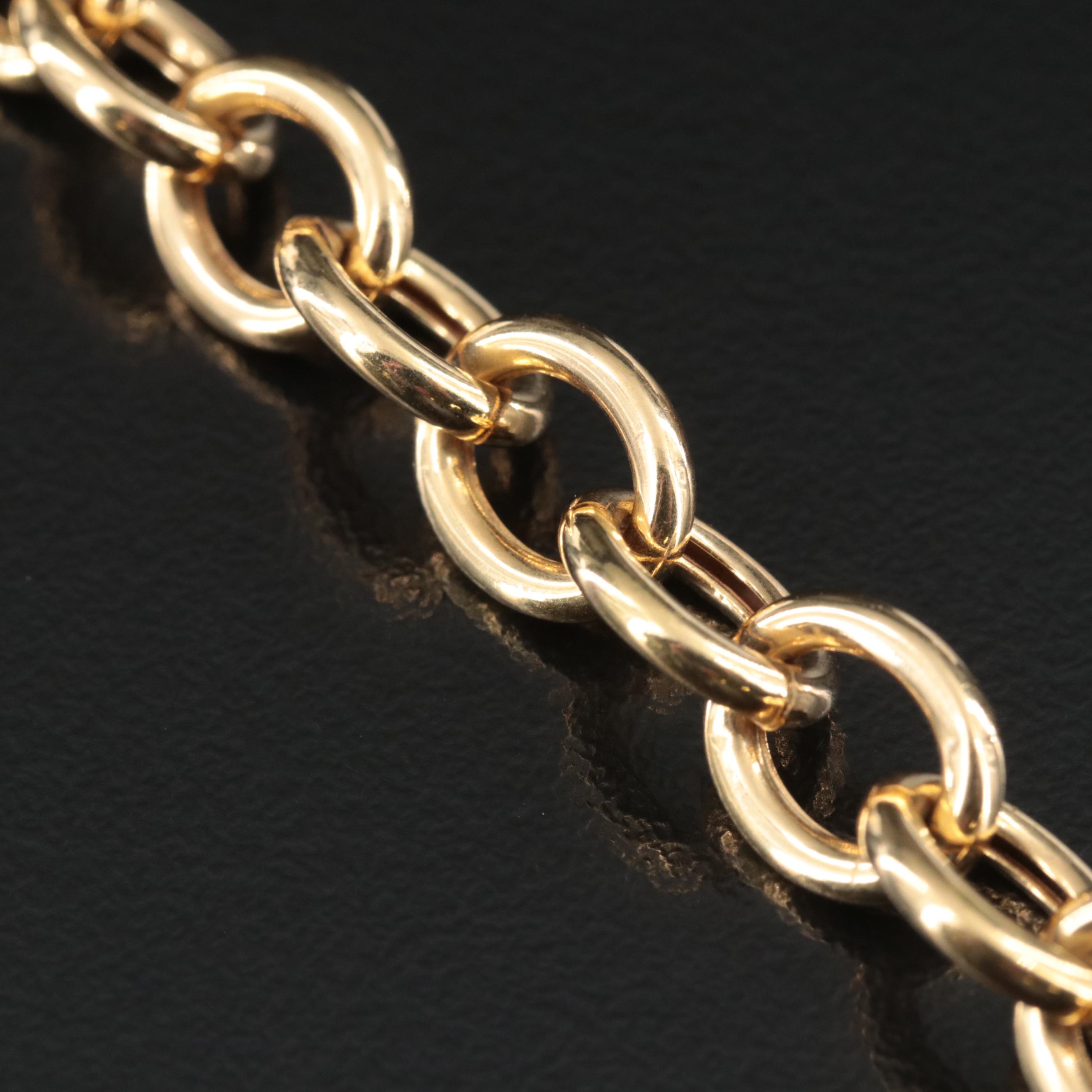 14K Cable Chain Bracelet