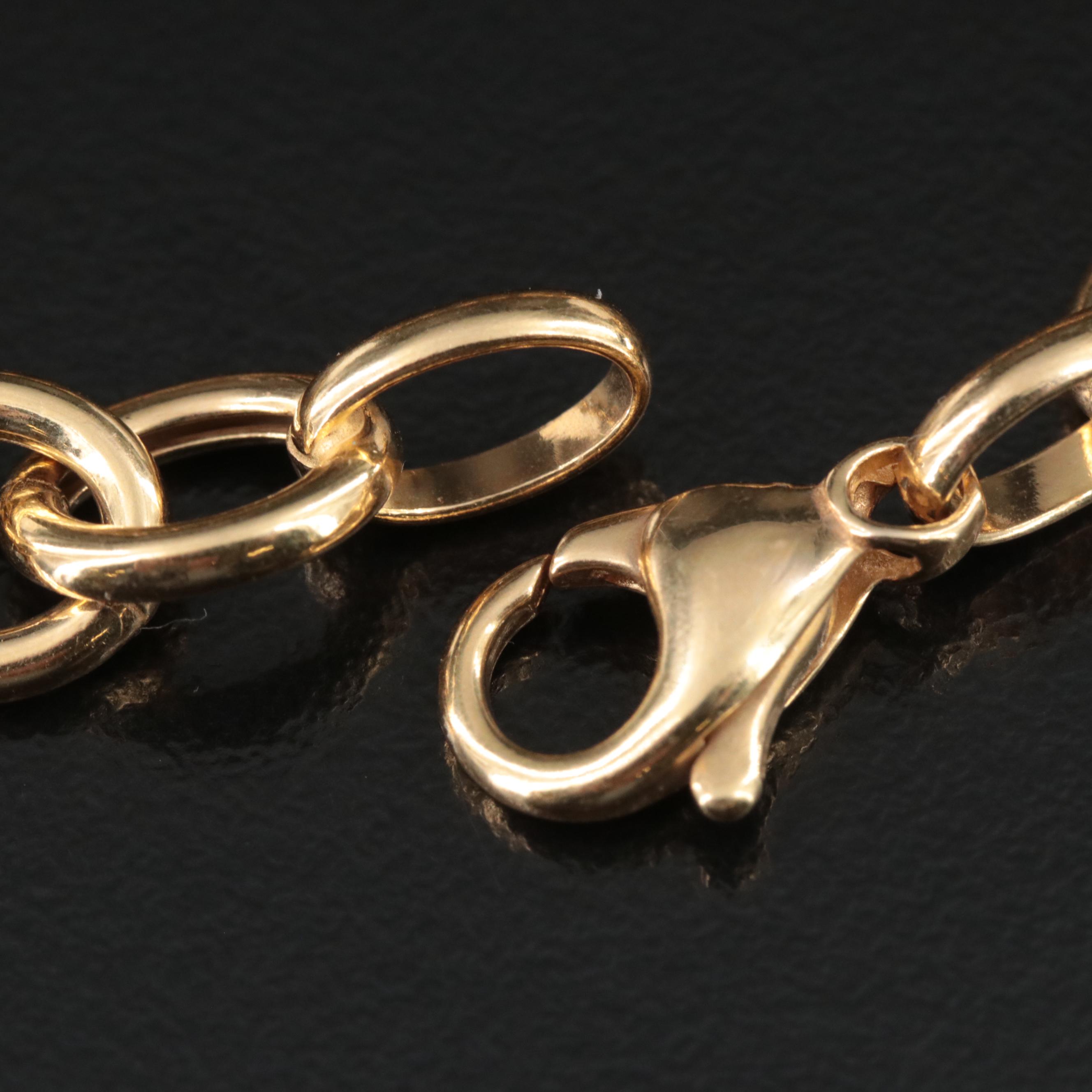 14K Cable Chain Bracelet
