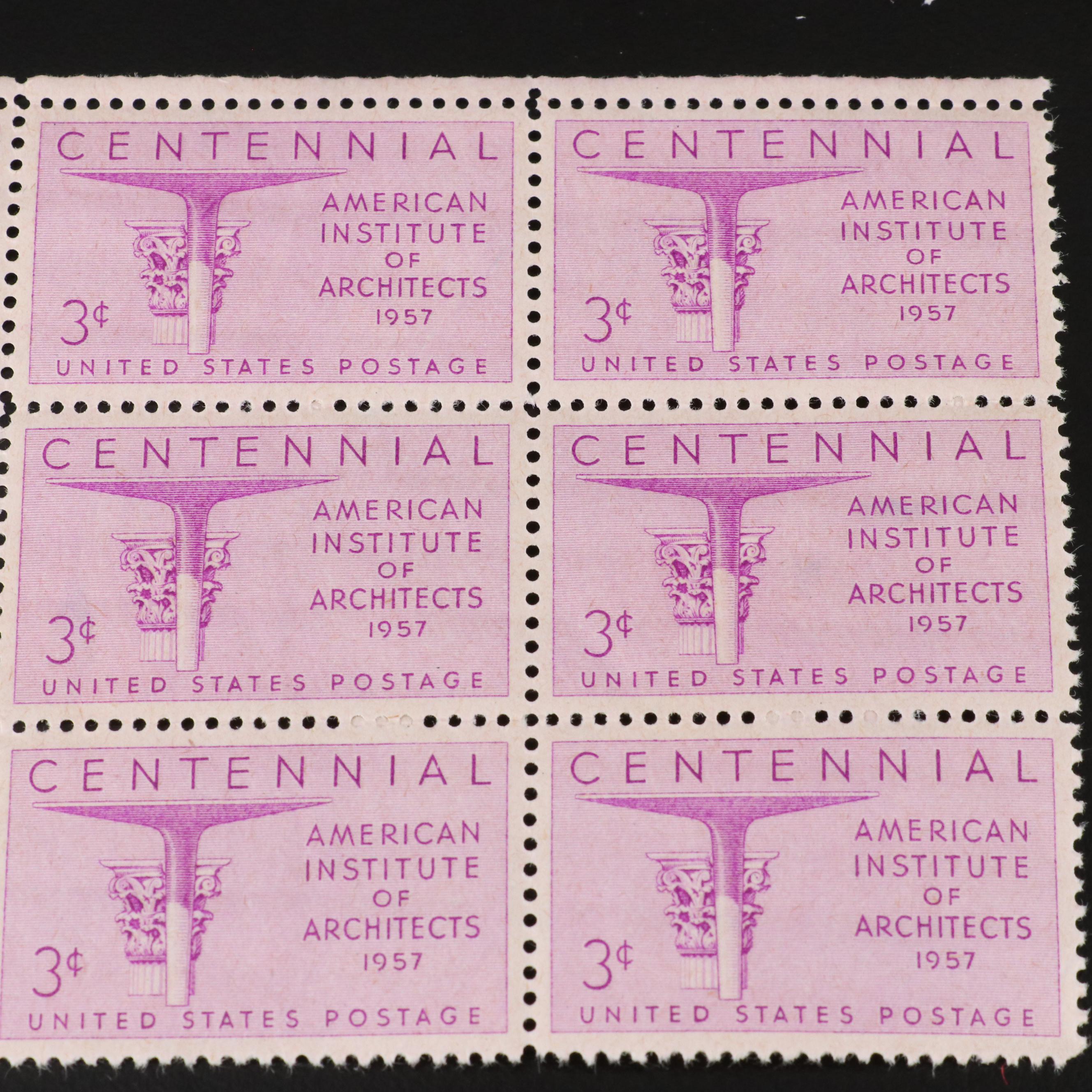 Assortment of U.S. Postage Stamps, 1940s and 1950s