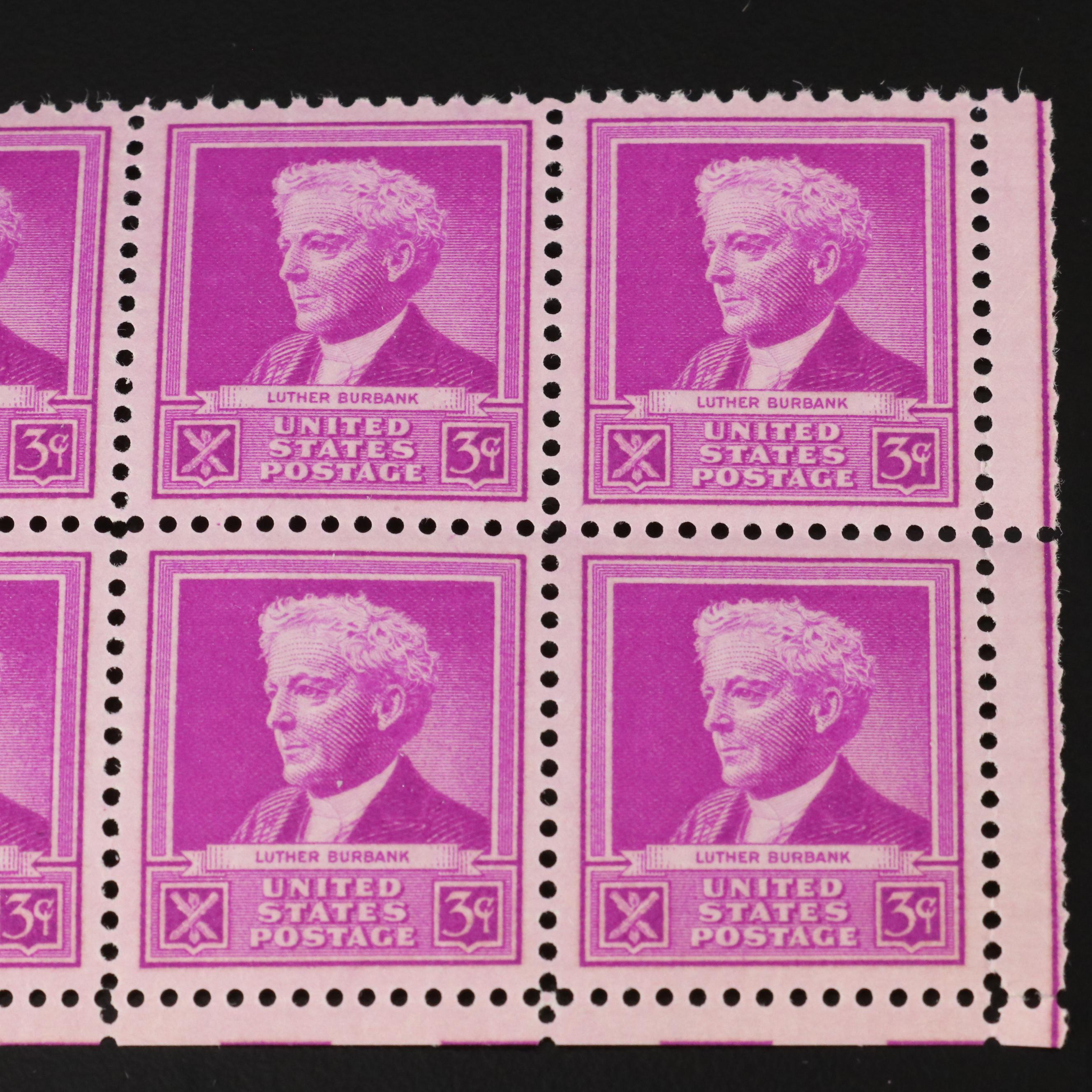 Assortment of U.S. Postage Stamps, 1940s and 1950s