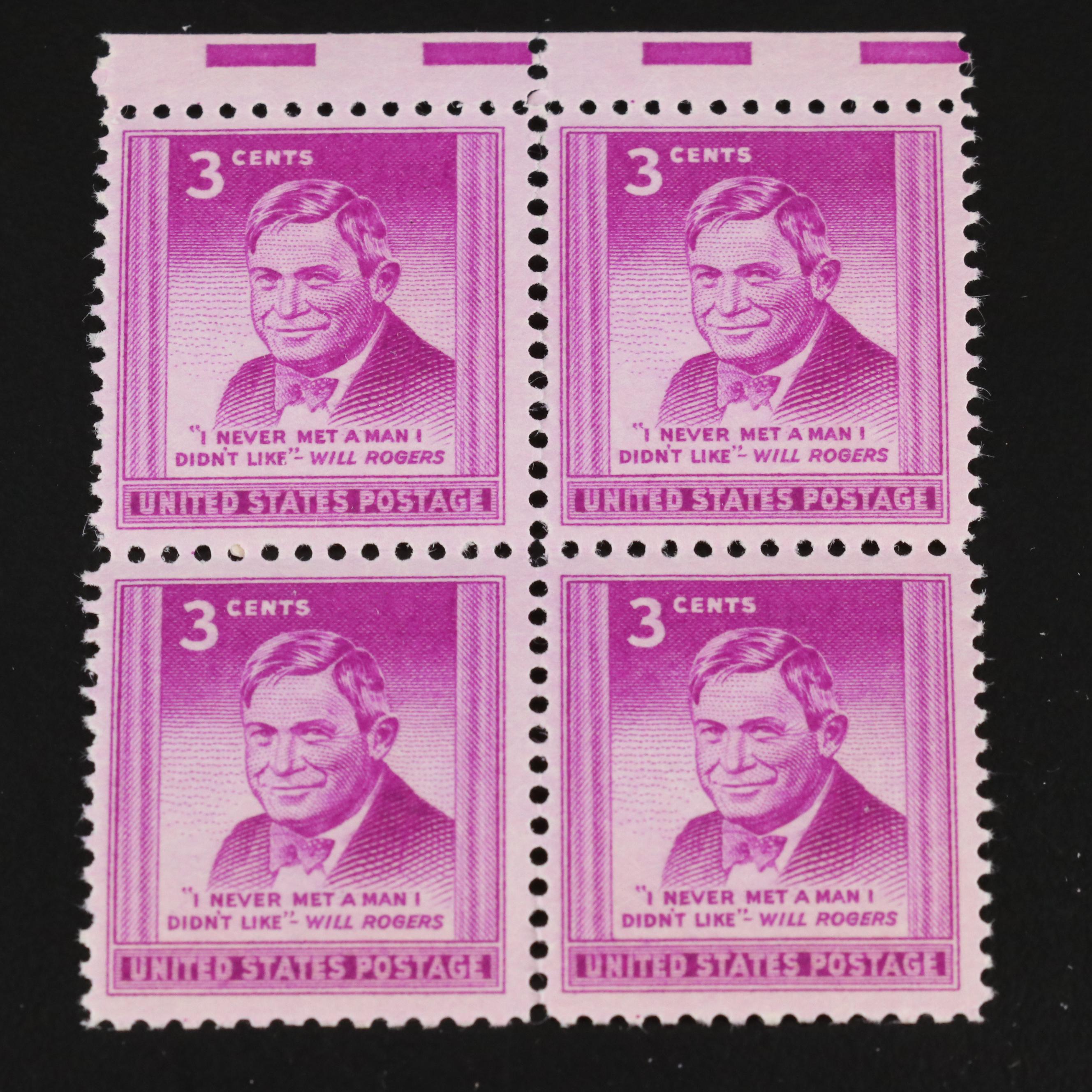 Assortment of U.S. Postage Stamps, 1940s and 1950s