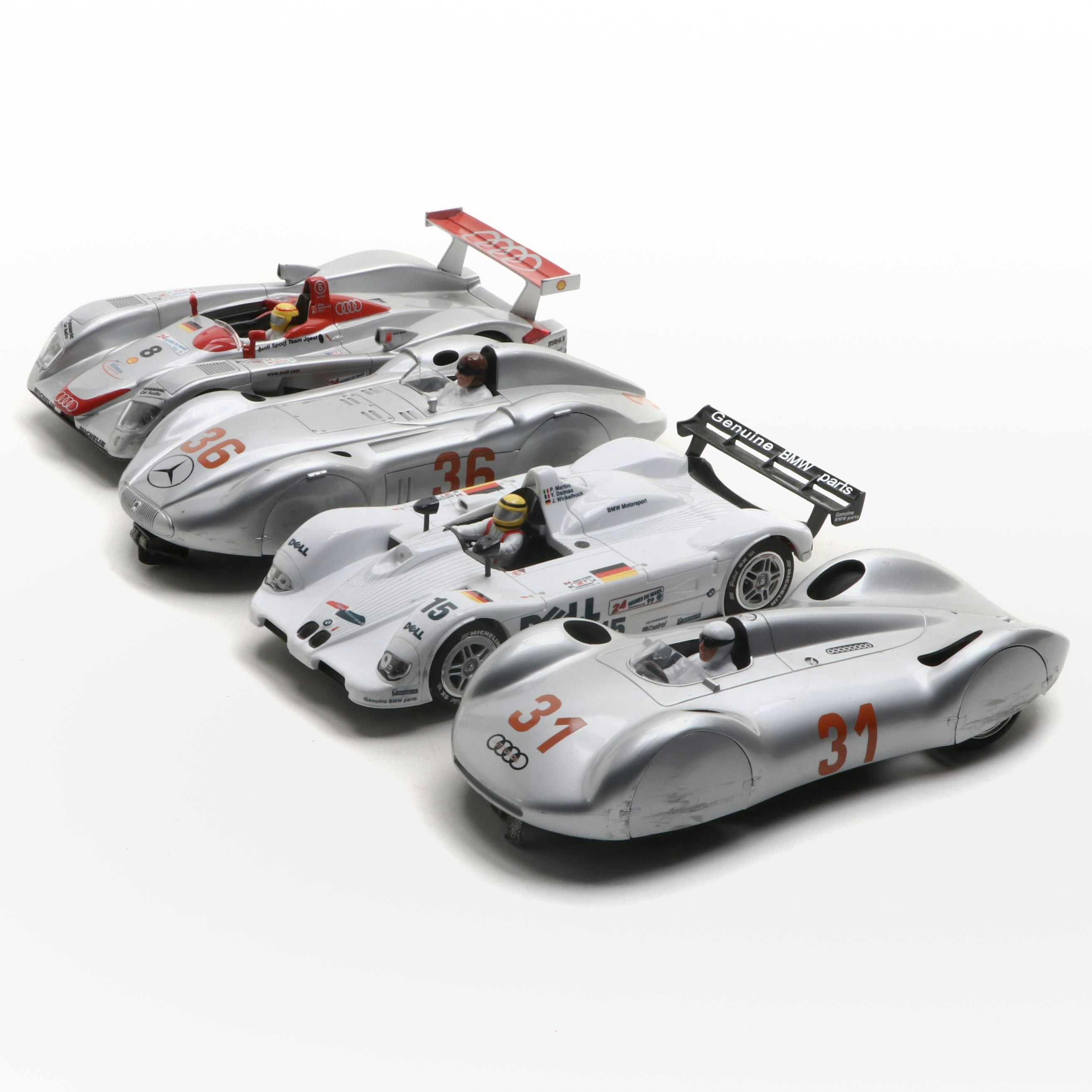 Audi and Mercedes 24 Hour Le Mans Scale Model Prototypes