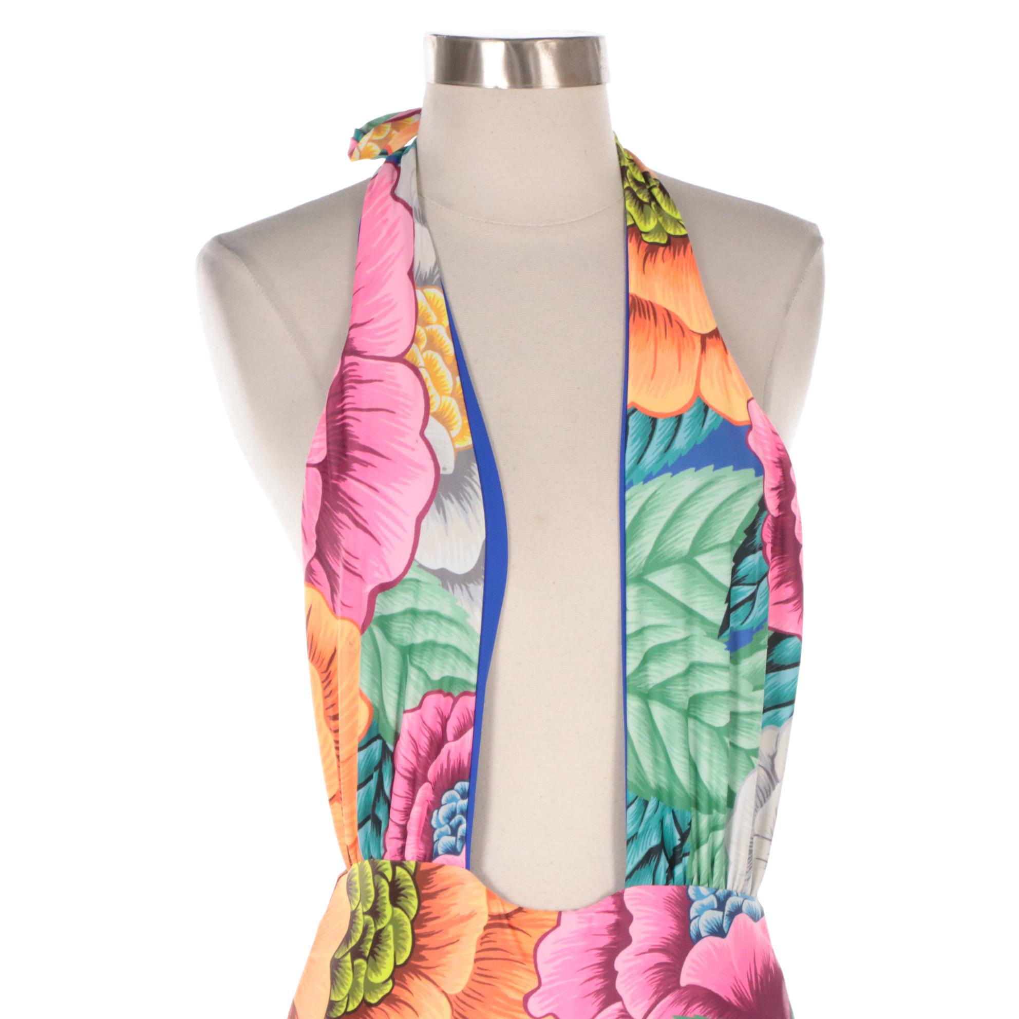 Mara Hoffman Reversible Floral One Piece Swimsuit, Tory Burch Embellished Top