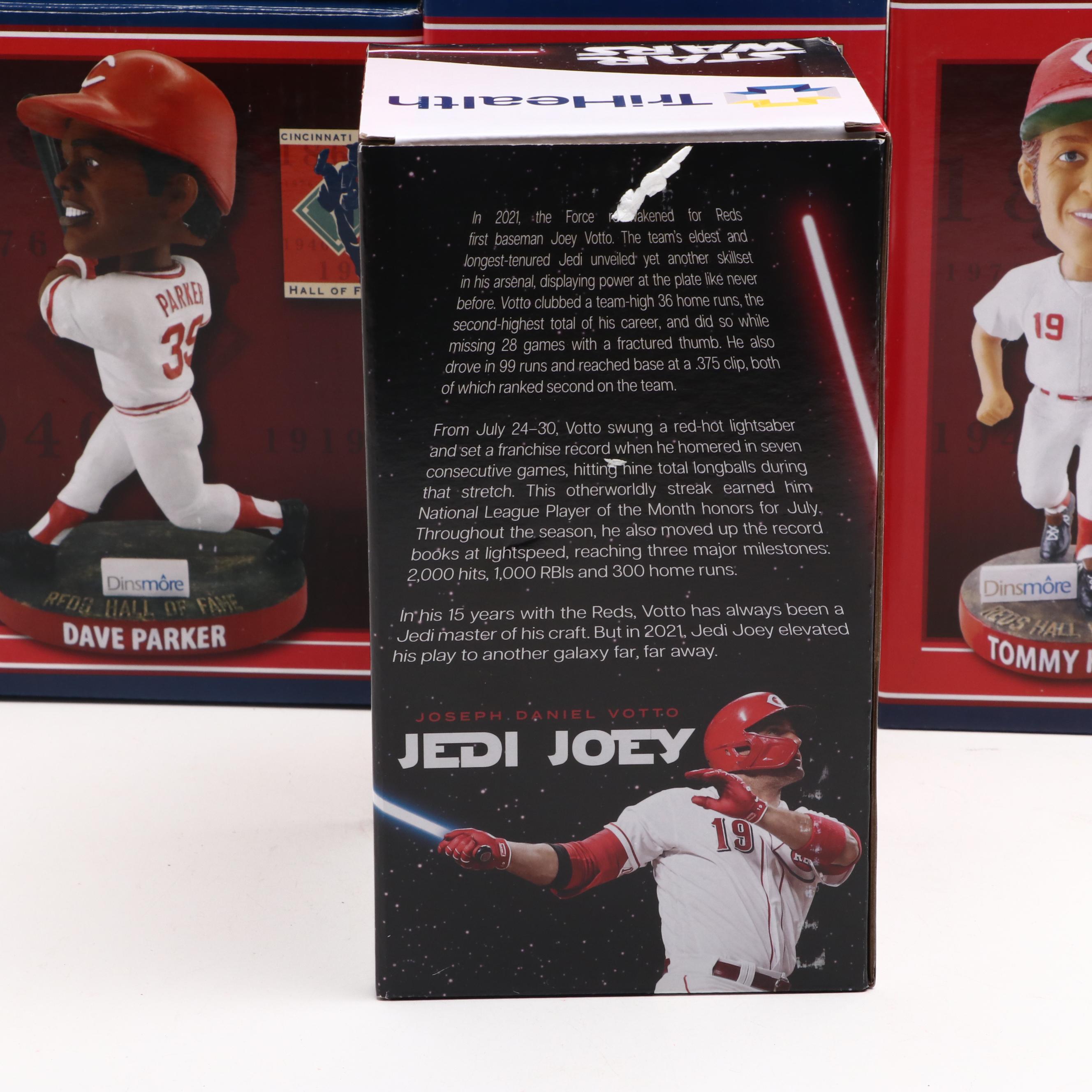 Pete Rose and Joey Votto Bobbleheads with Great American Ballpark Replica, More