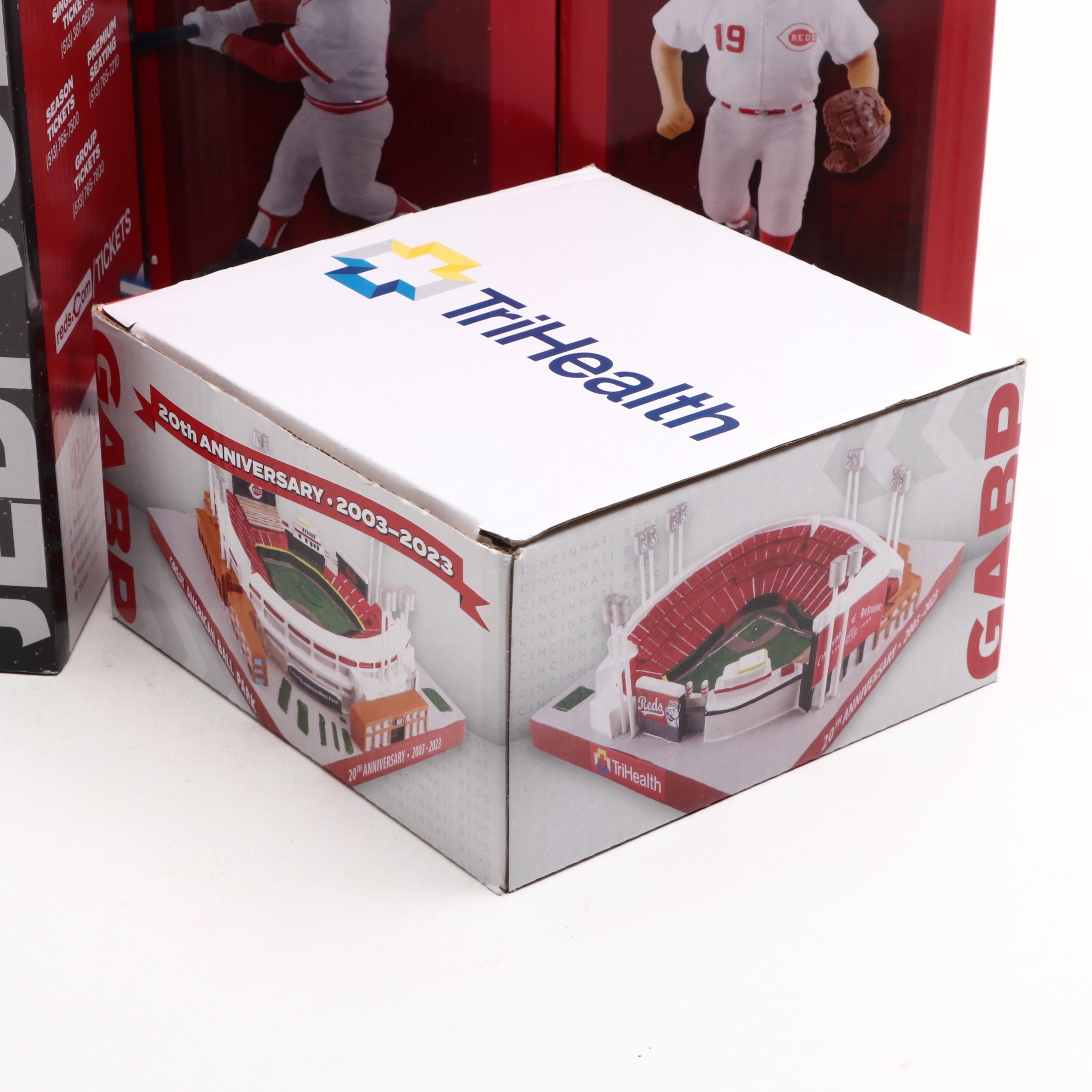 Pete Rose and Joey Votto Bobbleheads with Great American Ballpark Replica, More