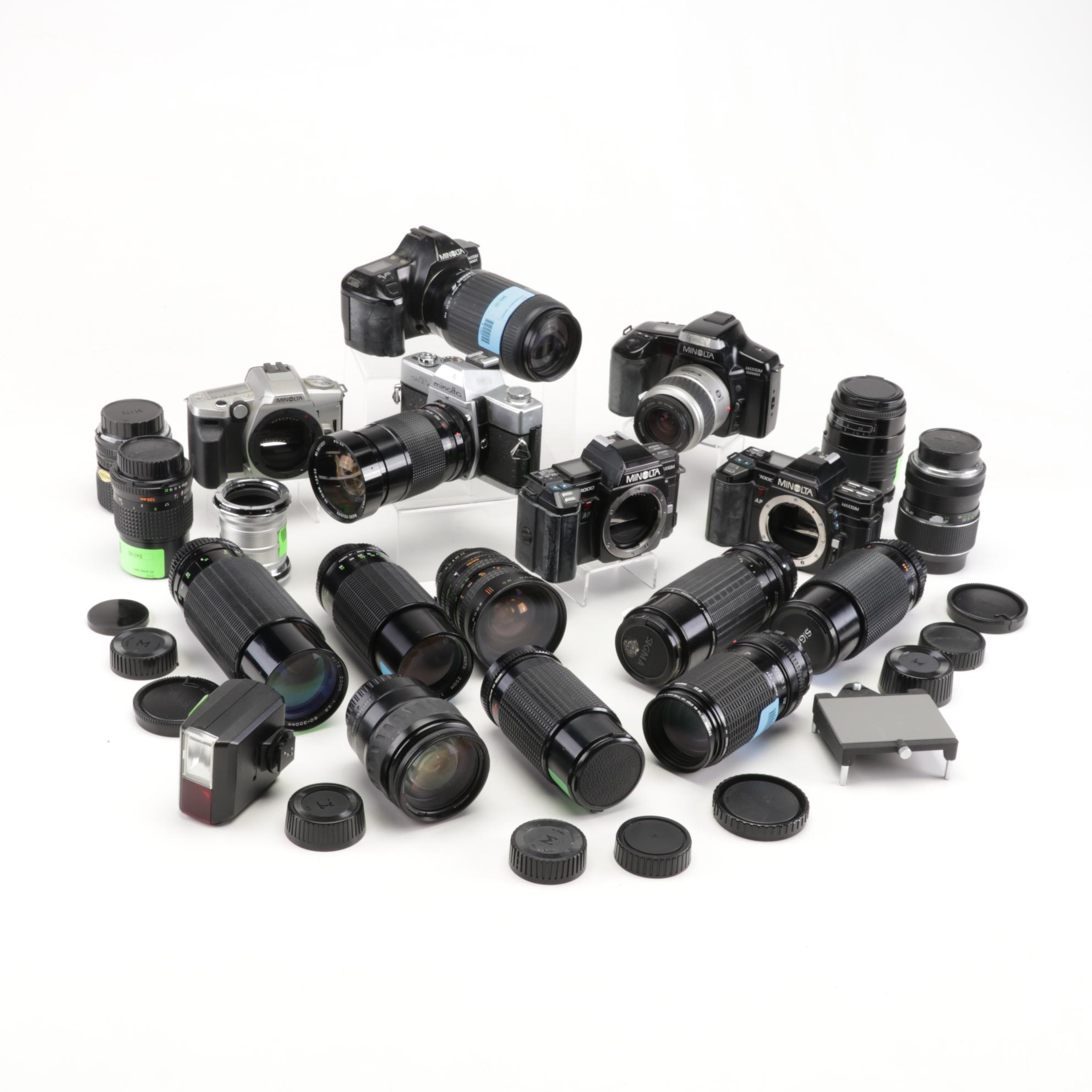Minolta Camera Bodies with Lenses