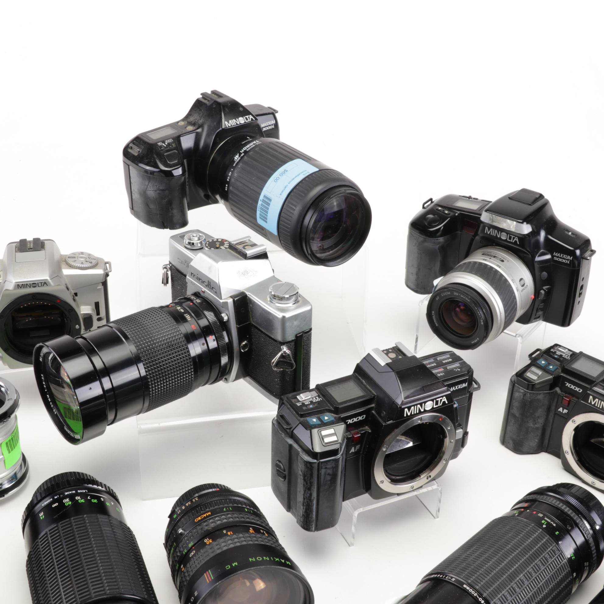 Minolta Camera Bodies with Lenses