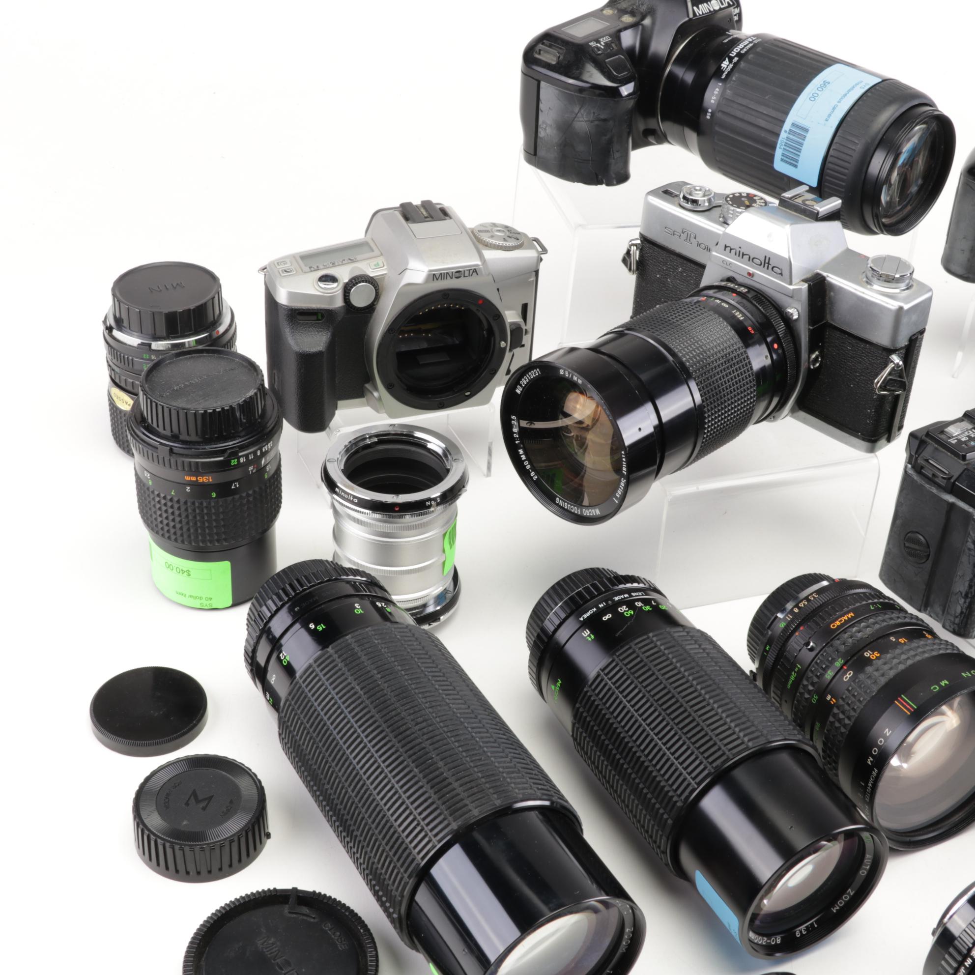 Minolta Camera Bodies with Lenses