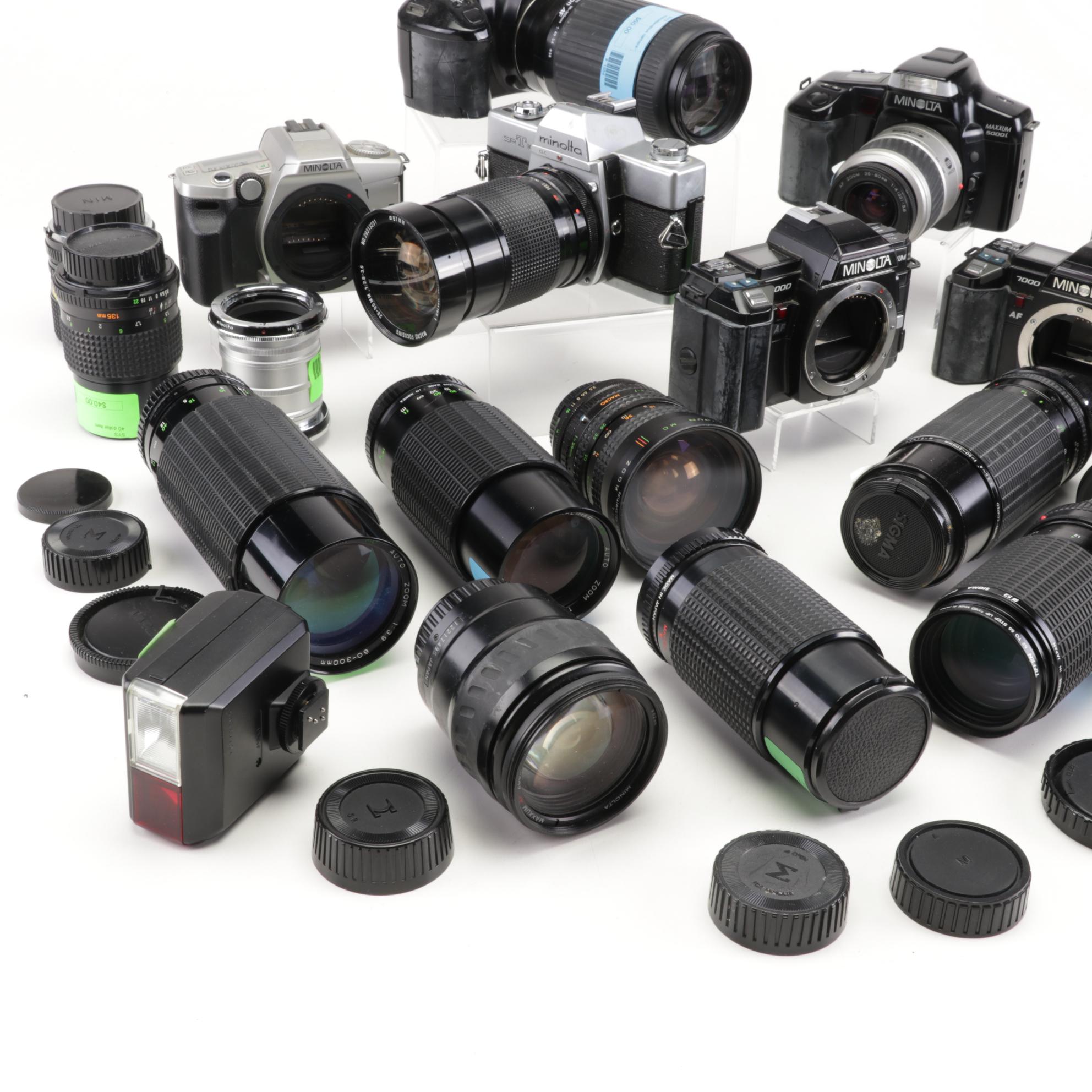 Minolta Camera Bodies with Lenses