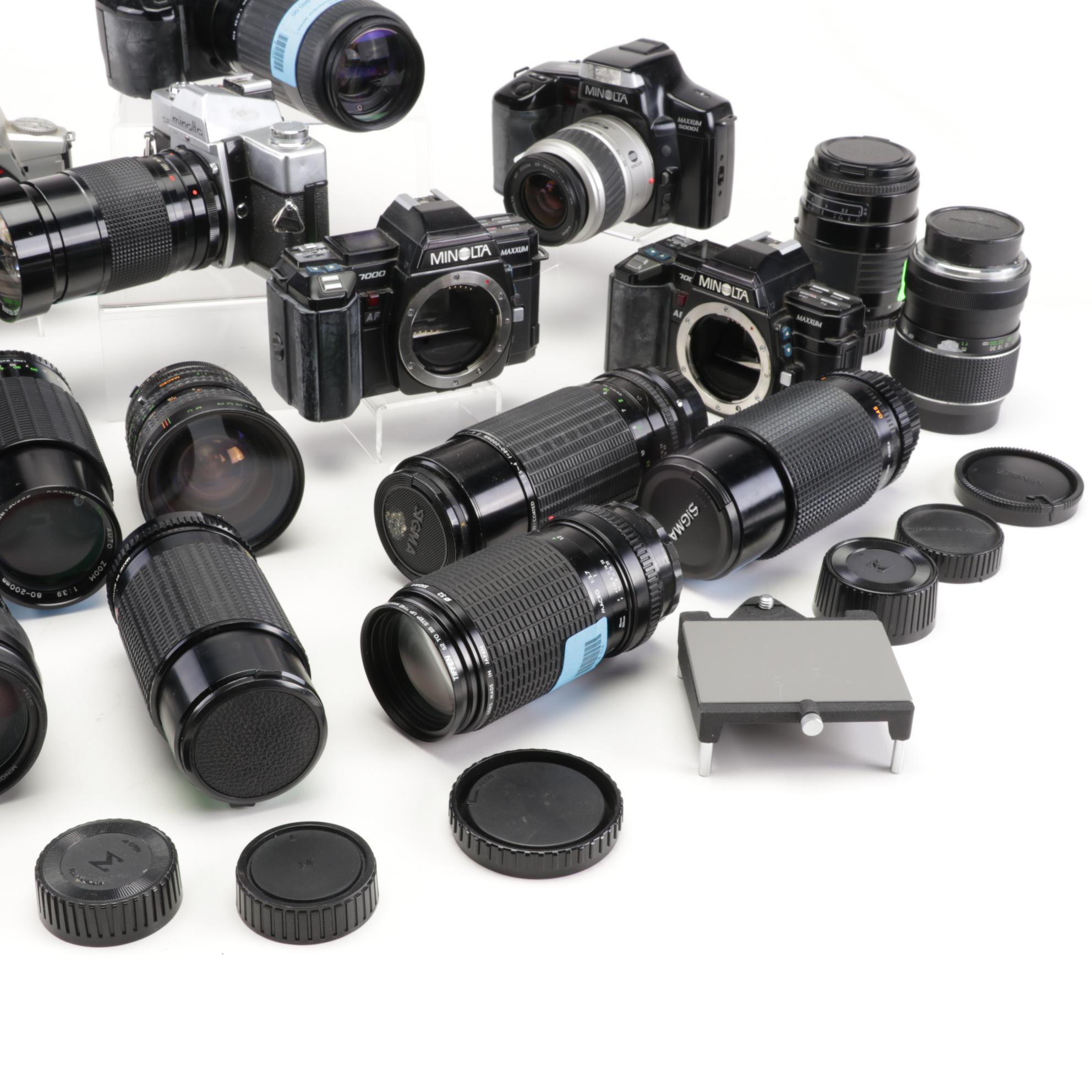 Minolta Camera Bodies with Lenses