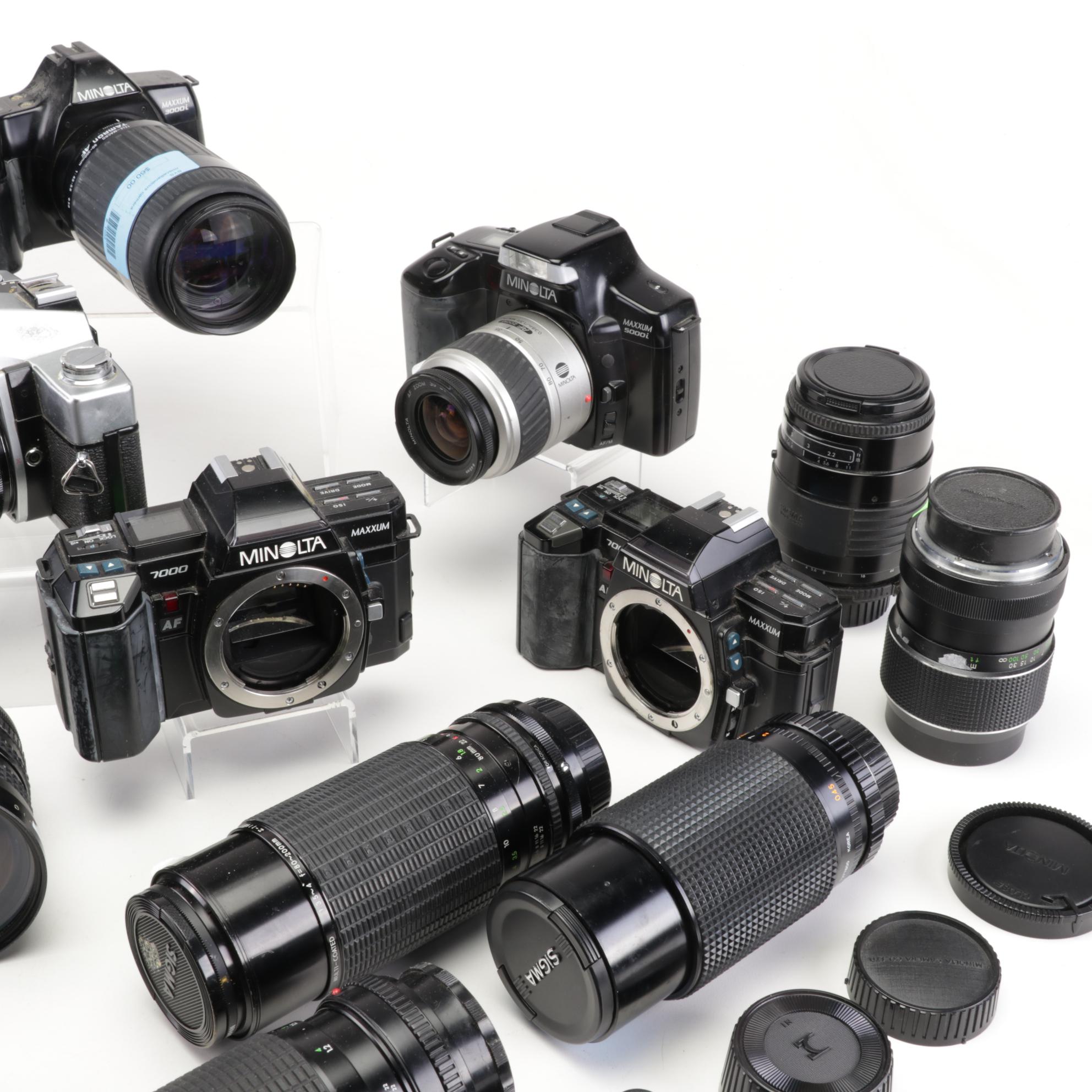 Minolta Camera Bodies with Lenses