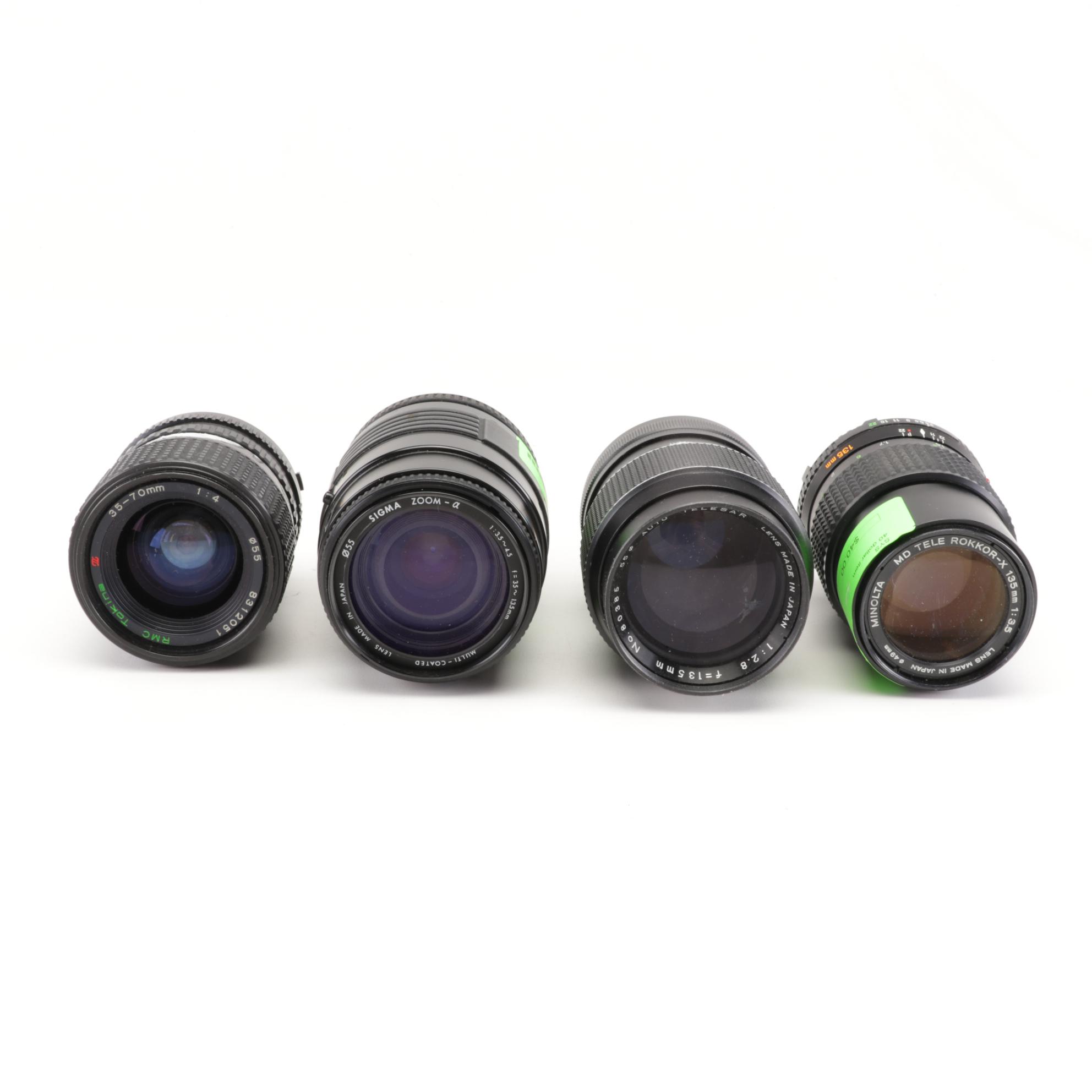 Minolta Camera Bodies with Lenses