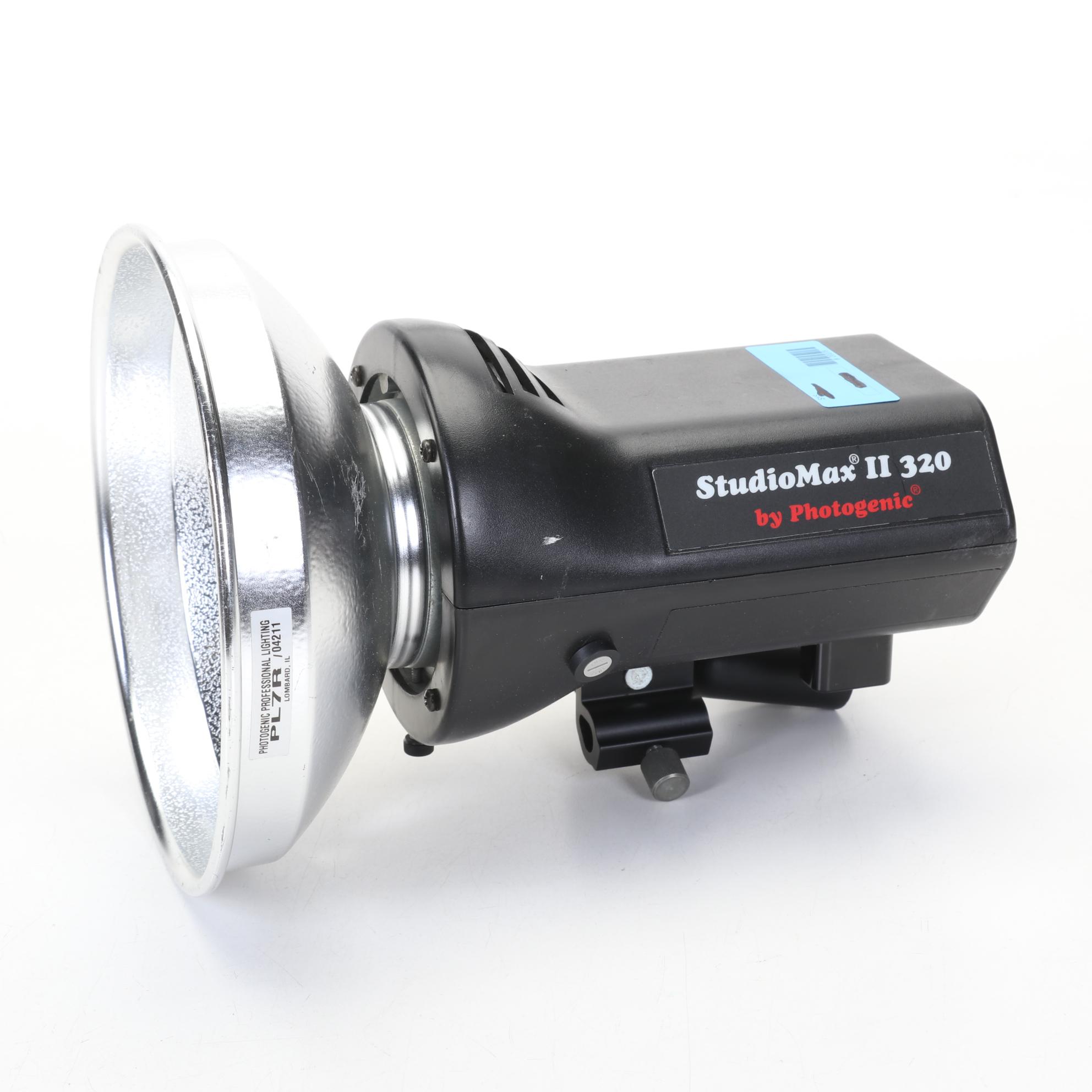 Three Photogenic StudioMax II 320 Flash Heads with Reflectors