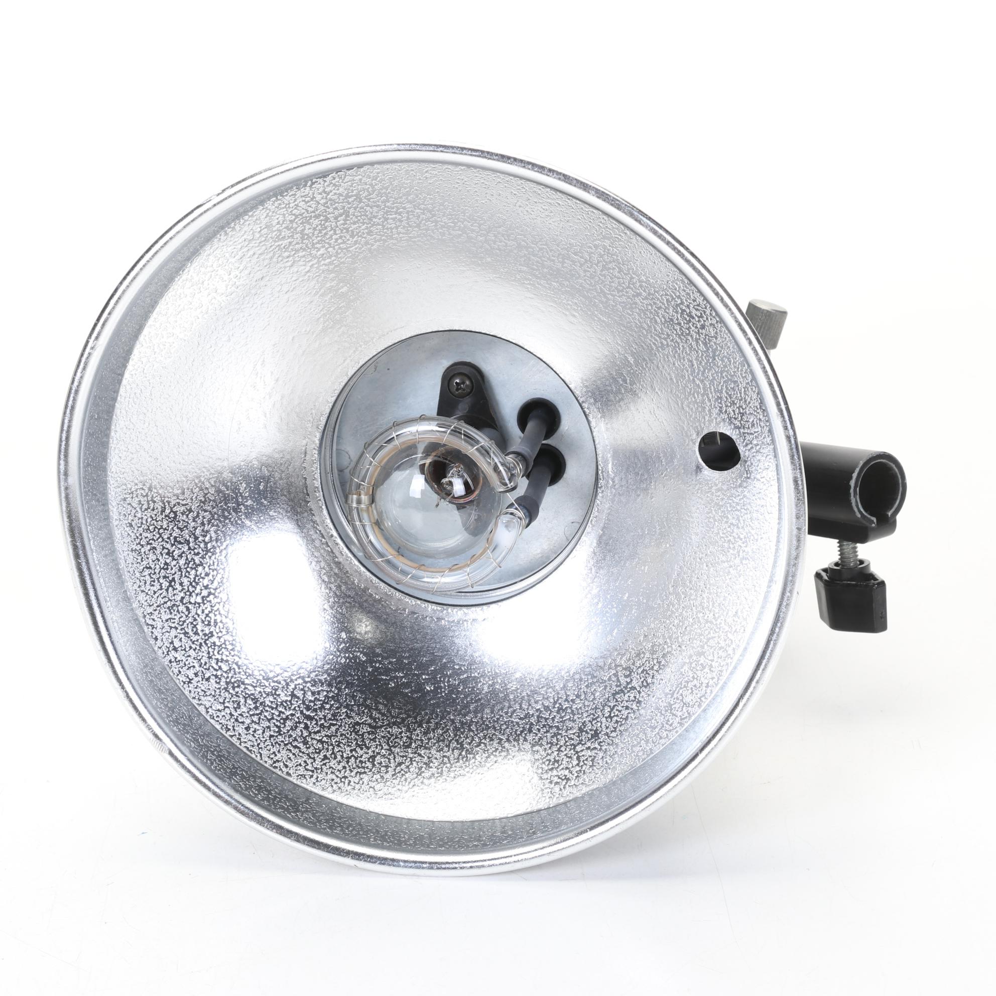 Three Photogenic StudioMax II 320 Flash Heads with Reflectors