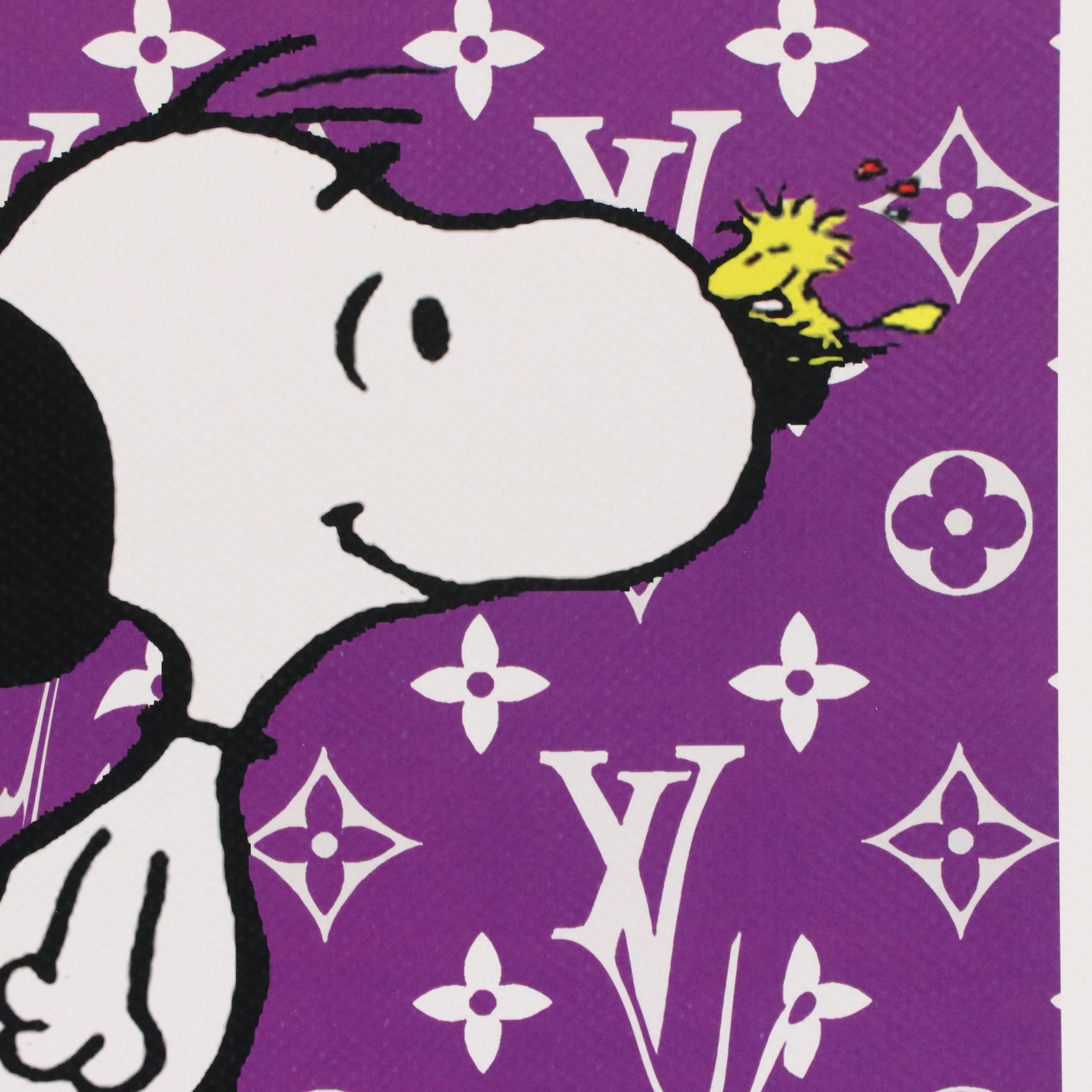 Death NYC Pop Art Graphic Print of Snoopy x Louis Vuitton, 2022