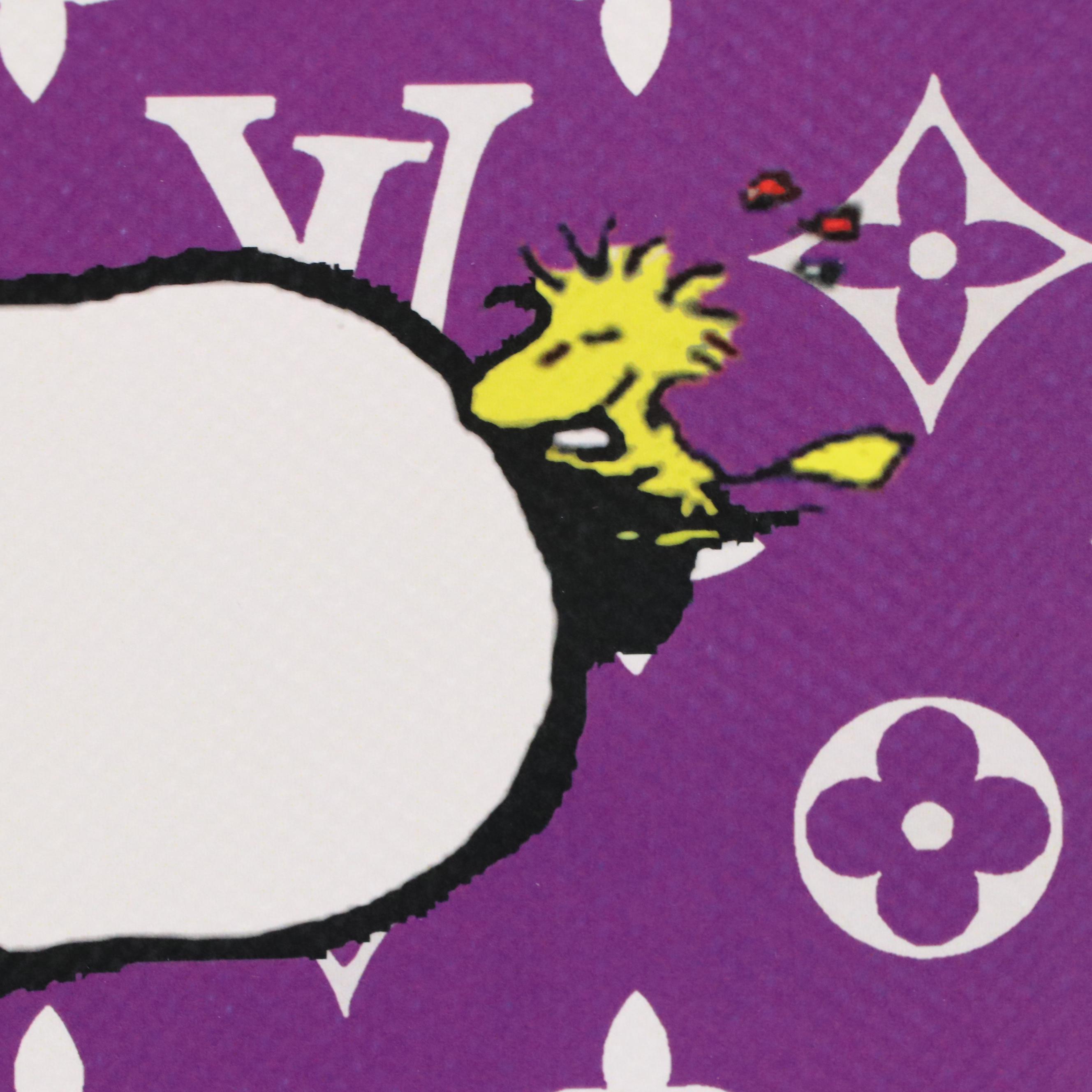 Death NYC Pop Art Graphic Print of Snoopy x Louis Vuitton, 2022