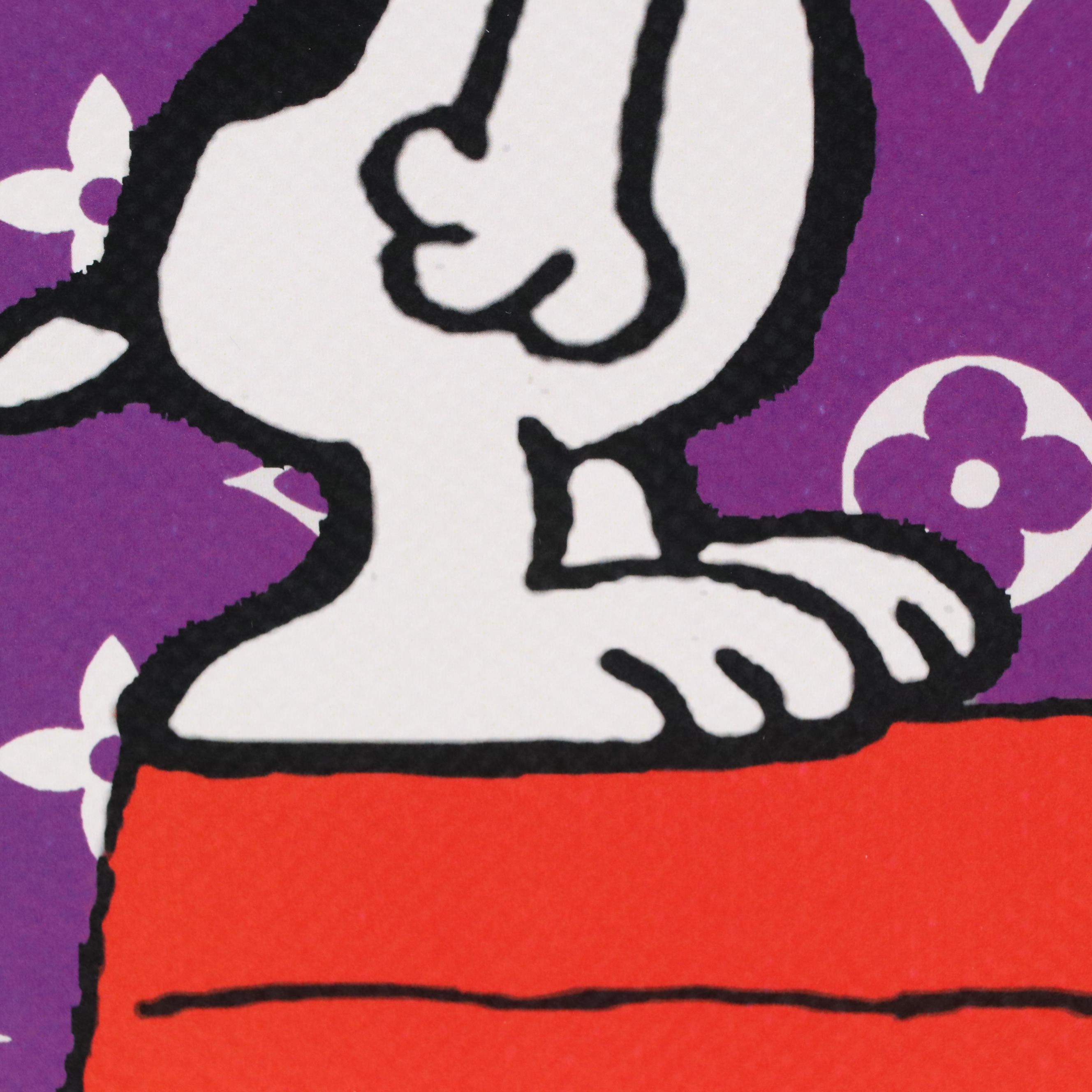 Death NYC Pop Art Graphic Print of Snoopy x Louis Vuitton, 2022