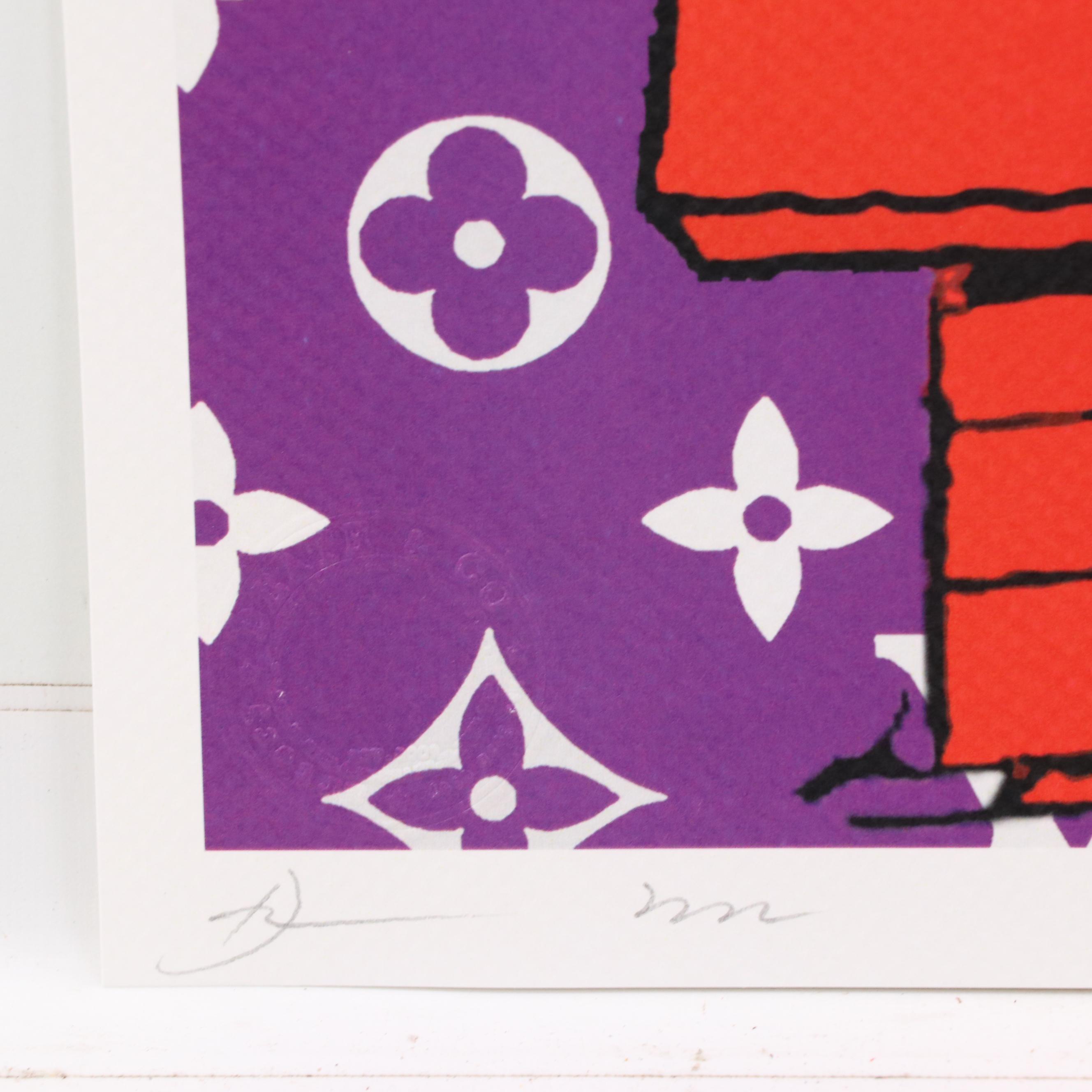 Death NYC Pop Art Graphic Print of Snoopy x Louis Vuitton, 2022