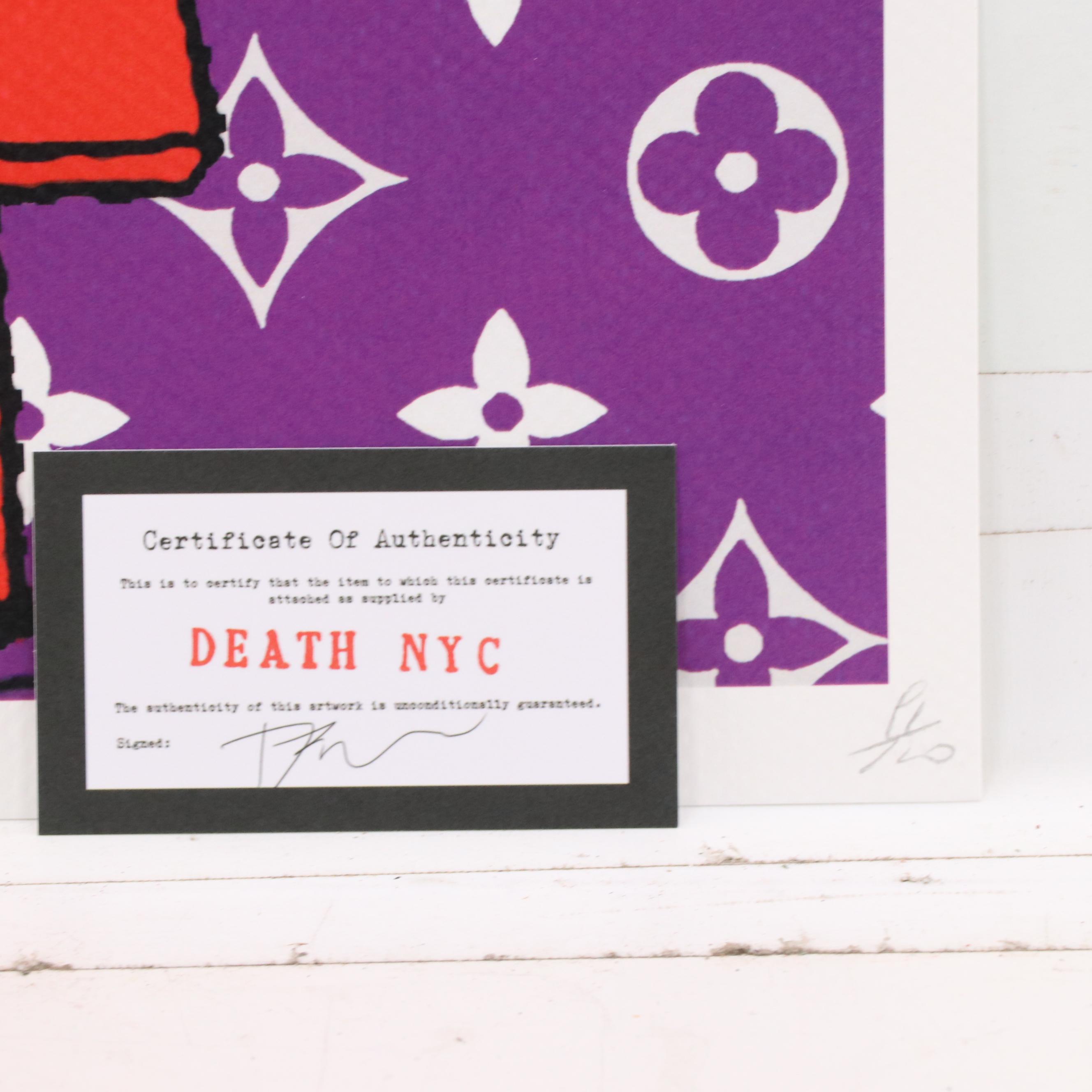 Death NYC Pop Art Graphic Print of Snoopy x Louis Vuitton, 2022