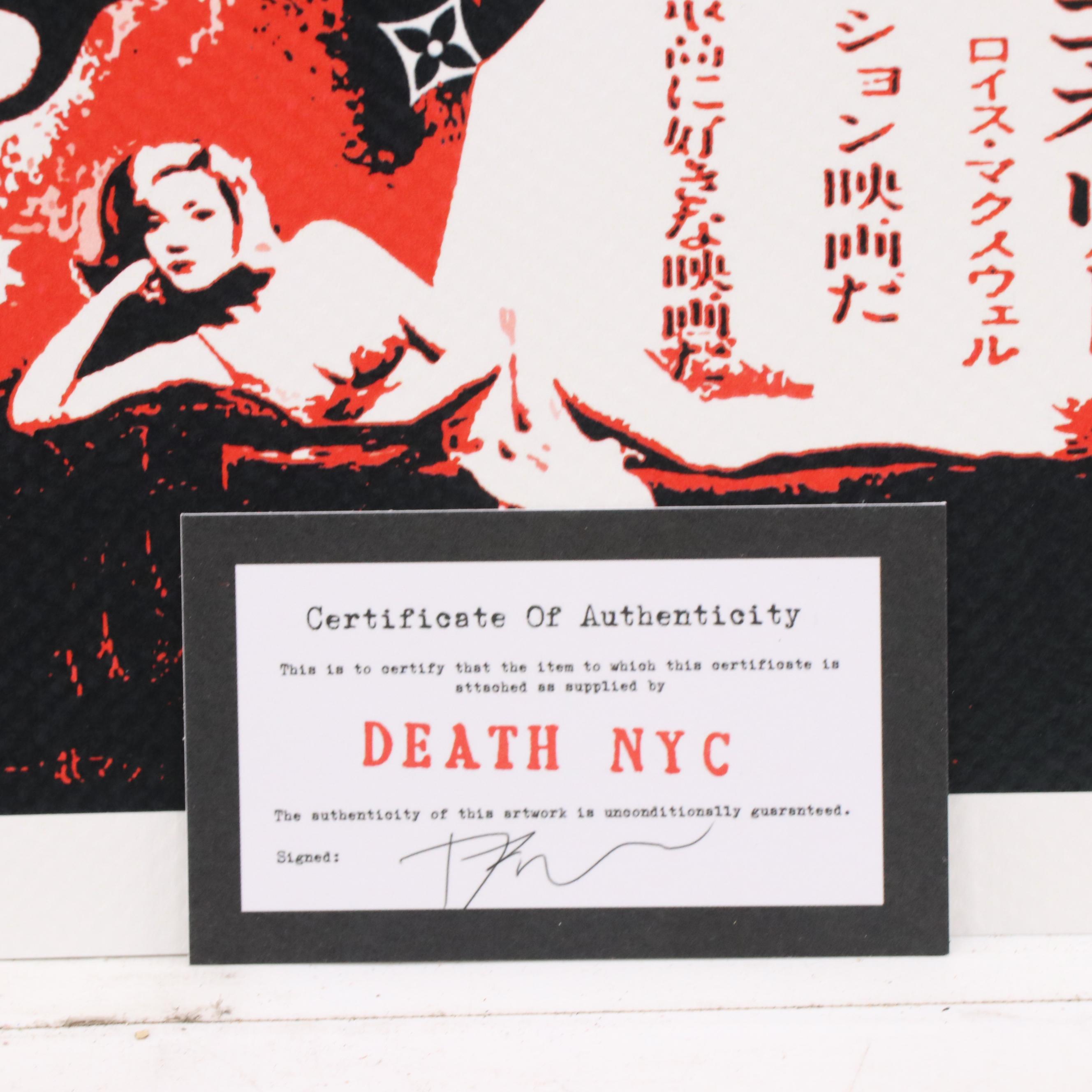 Death NYC Pop Art Graphic Print of James Bond x Louis Vuitton, 2020