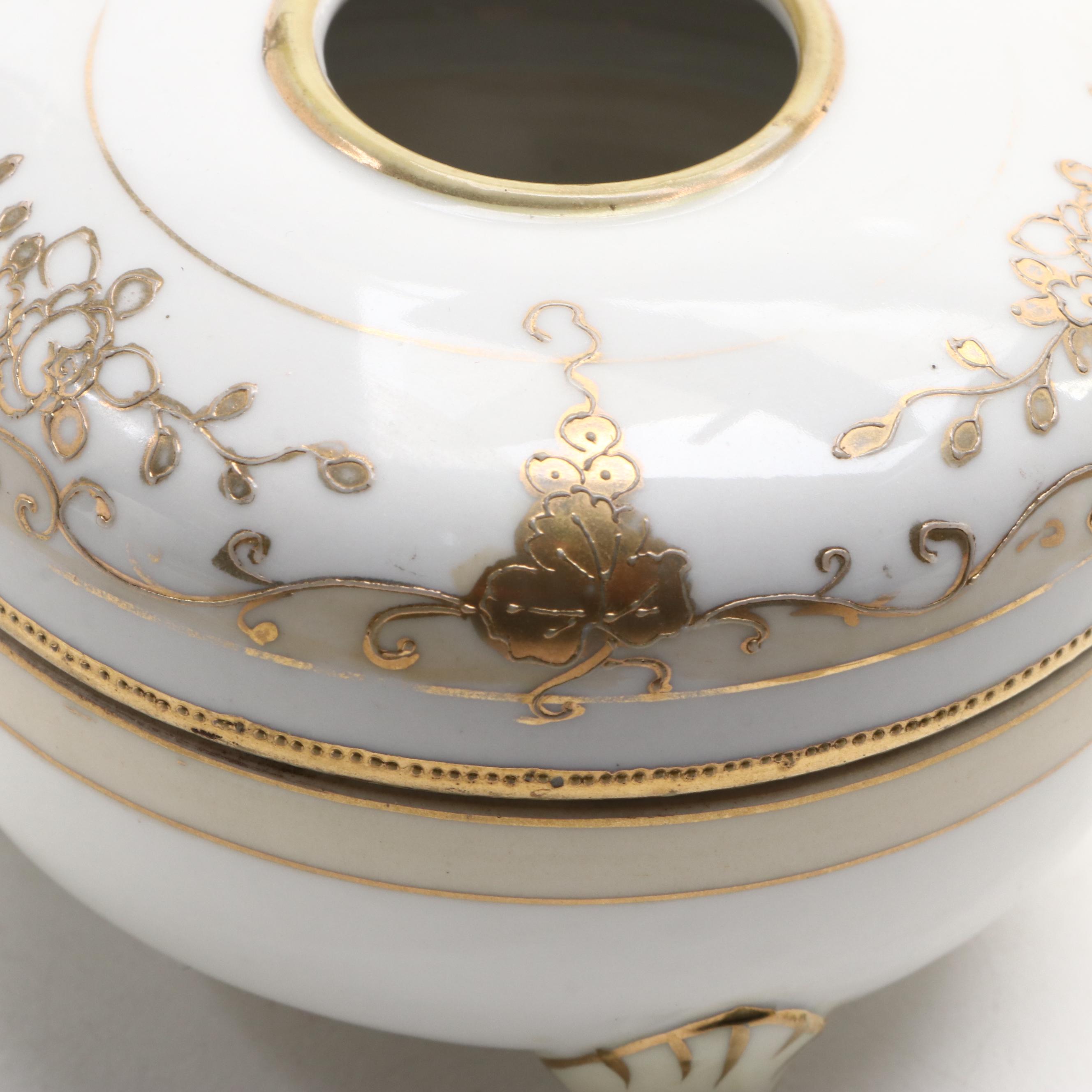 Nippon and Other Porcelain Hair Receivers, Early 20th Century EBTH