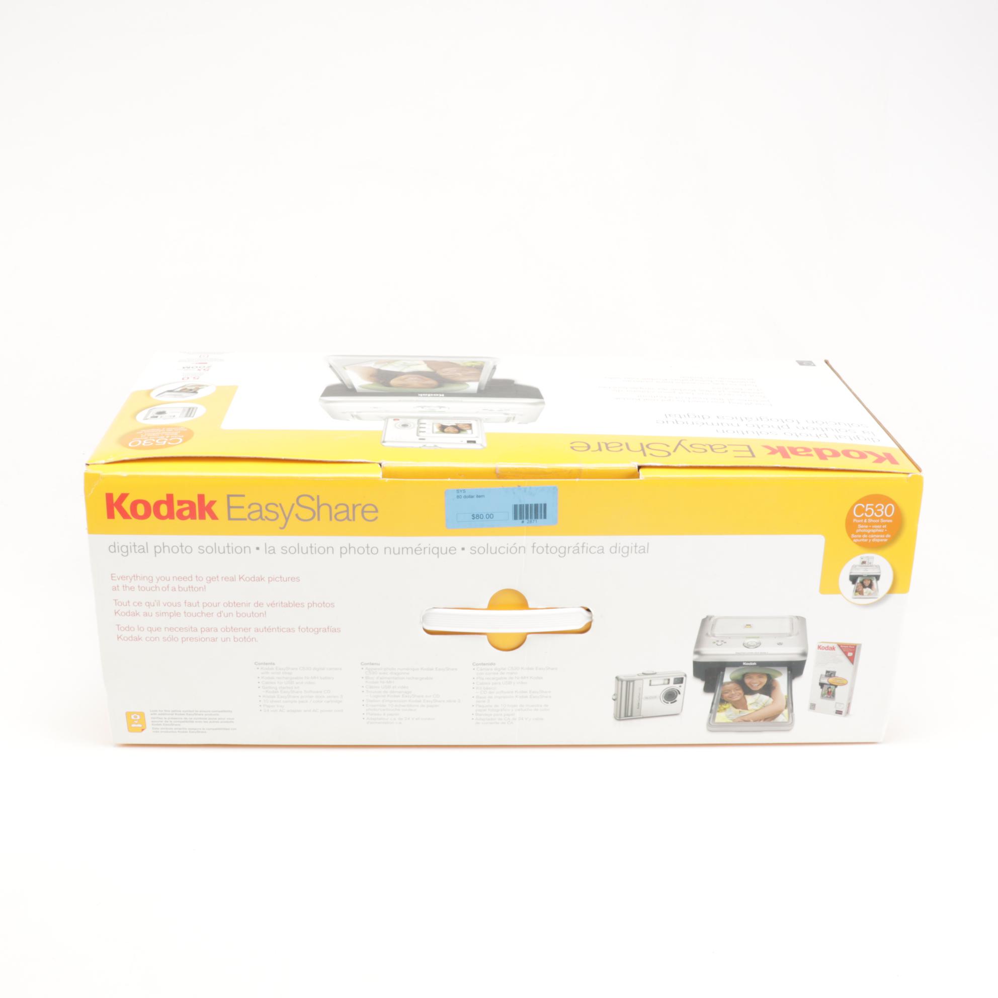 Three Kodak Easy Share Printer Docks with Supplies, 21st Century