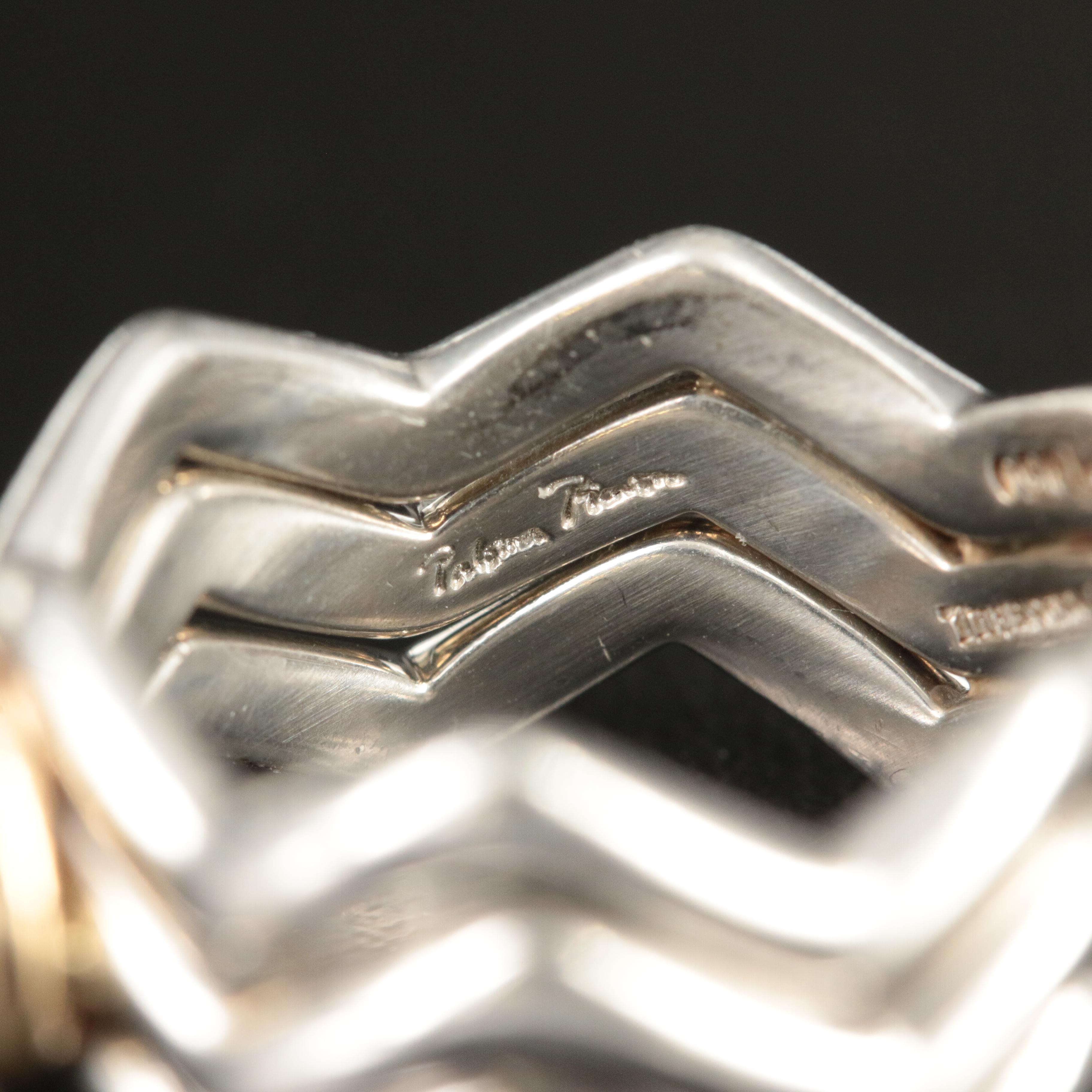 Paloma Picasso for Tiffany & Co. "Zigzag" Platinum 0.32 CT Diamond Ring