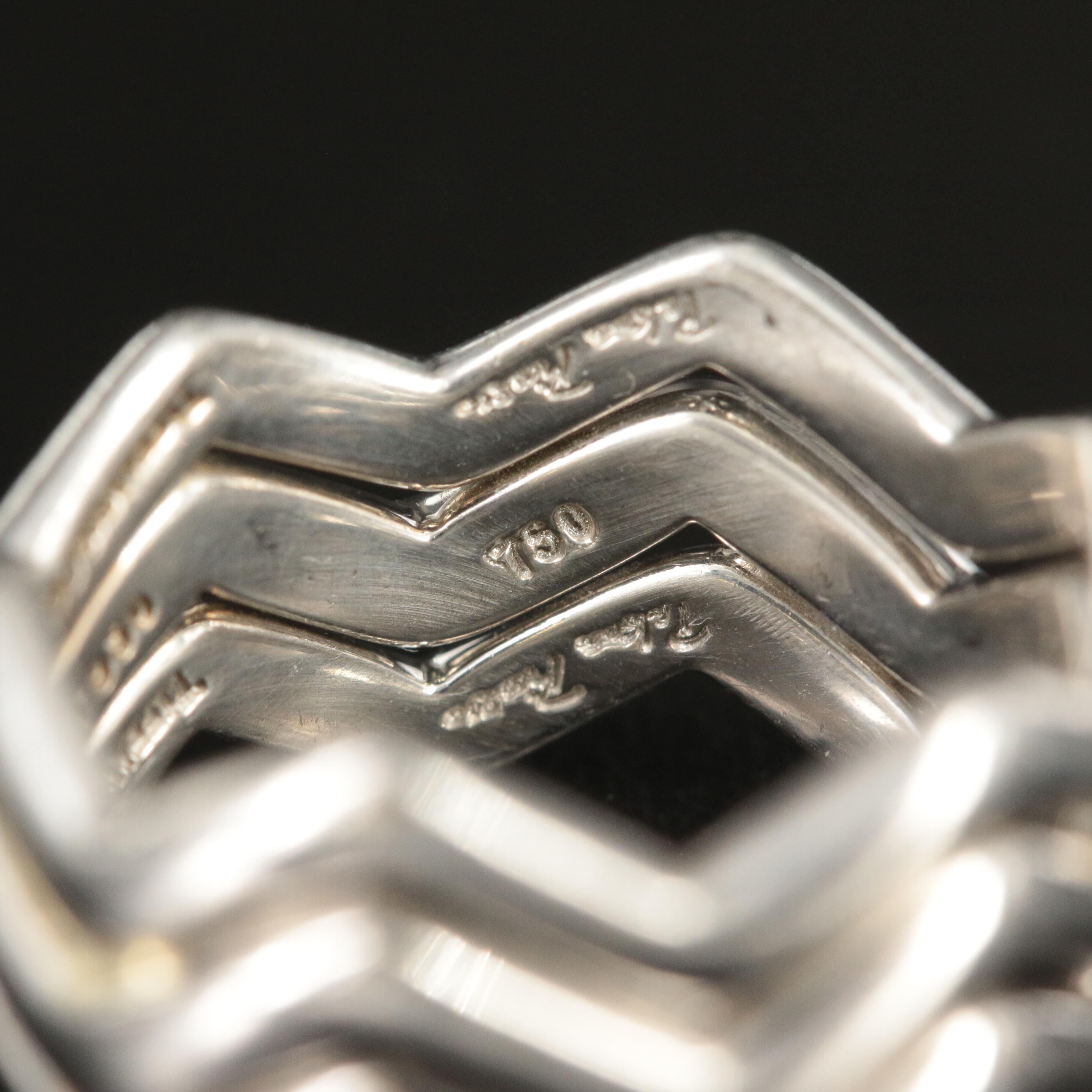 Paloma Picasso for Tiffany & Co. "Zigzag" Platinum 0.32 CT Diamond Ring