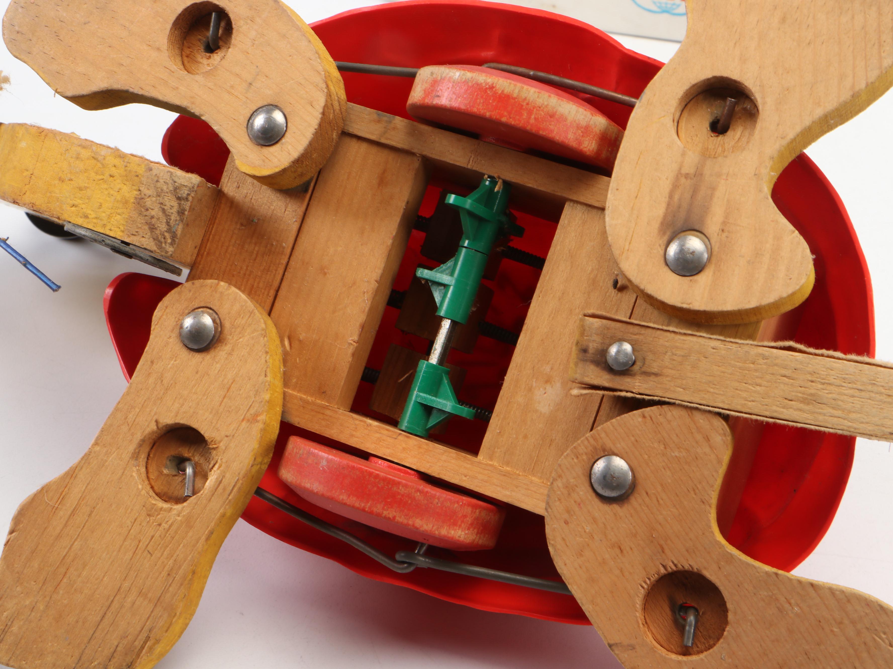 Tin Litho Toy Land Express & Other Train Candy Tins, Friction Motorcycle, More