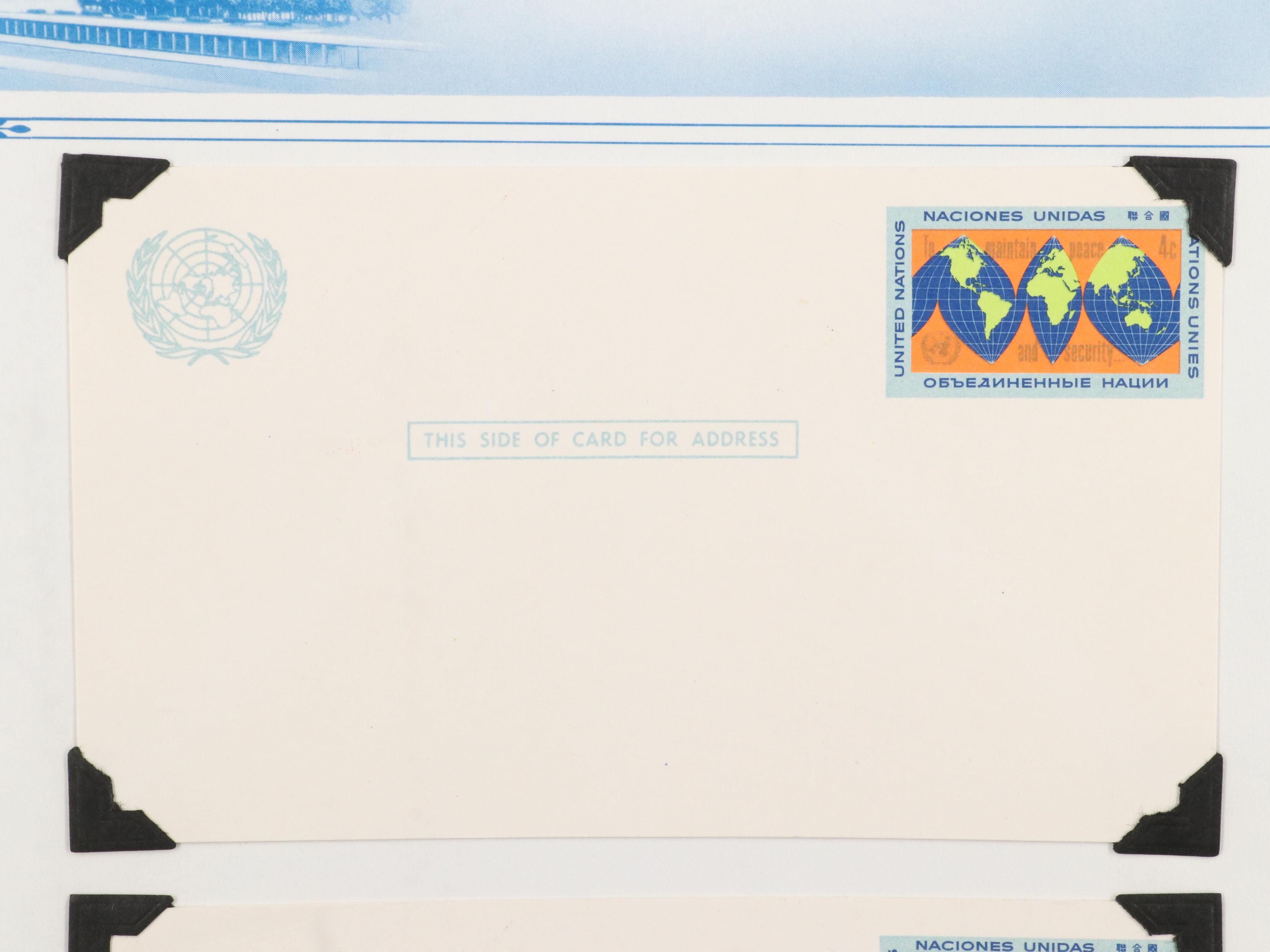 Extensive United Nations Postal Cover and Postcard Collection