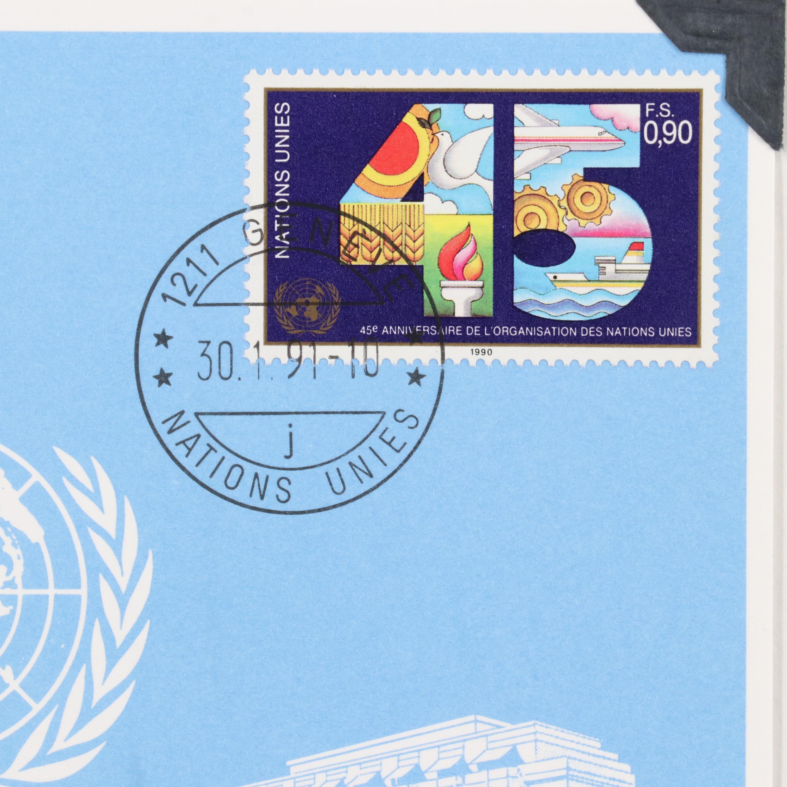 Extensive United Nations Postal Cover and Postcard Collection