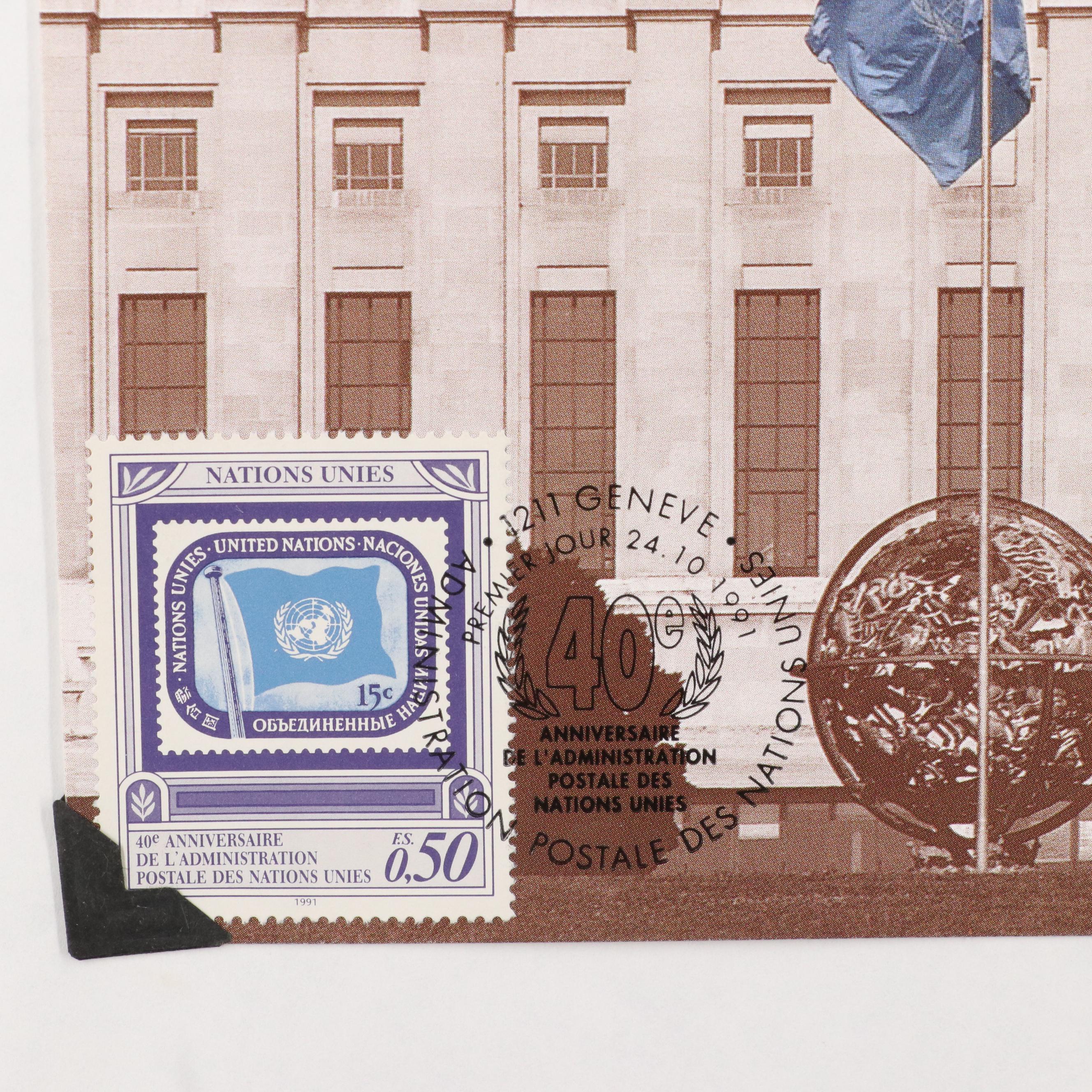 Extensive United Nations Postal Cover and Postcard Collection