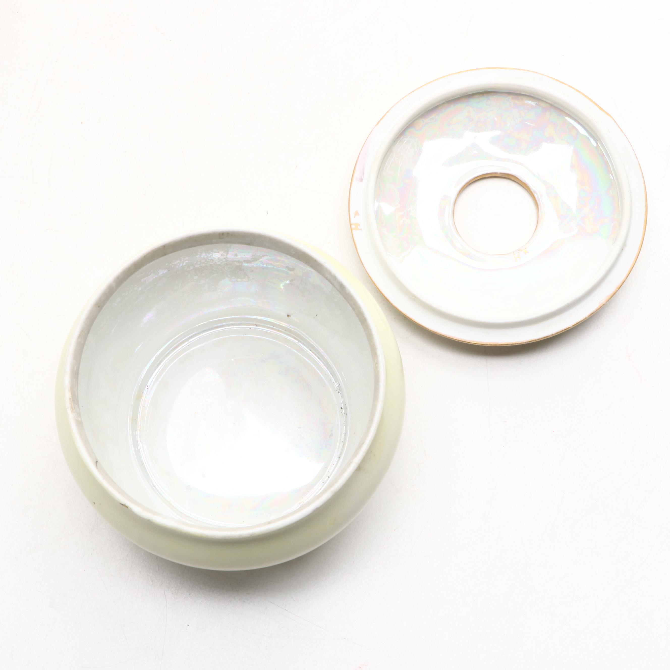 HandPainted Porcelain Hair Receivers EBTH