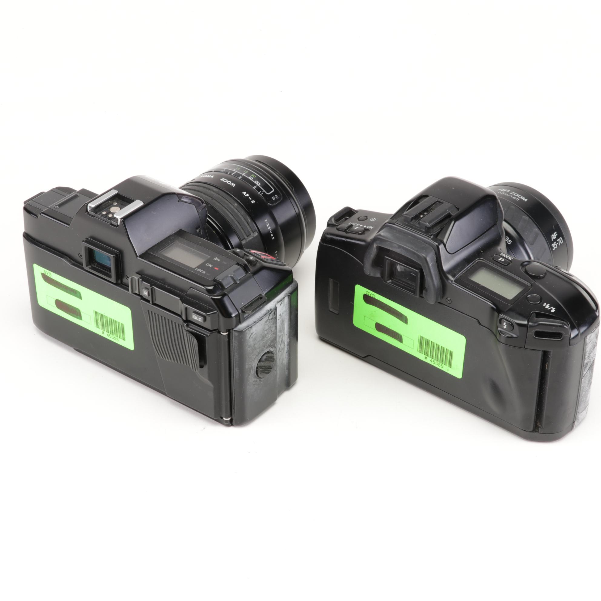 Minolta Cameras and Lenses, Sigma Lens, Lens Hoods and Camera Bag