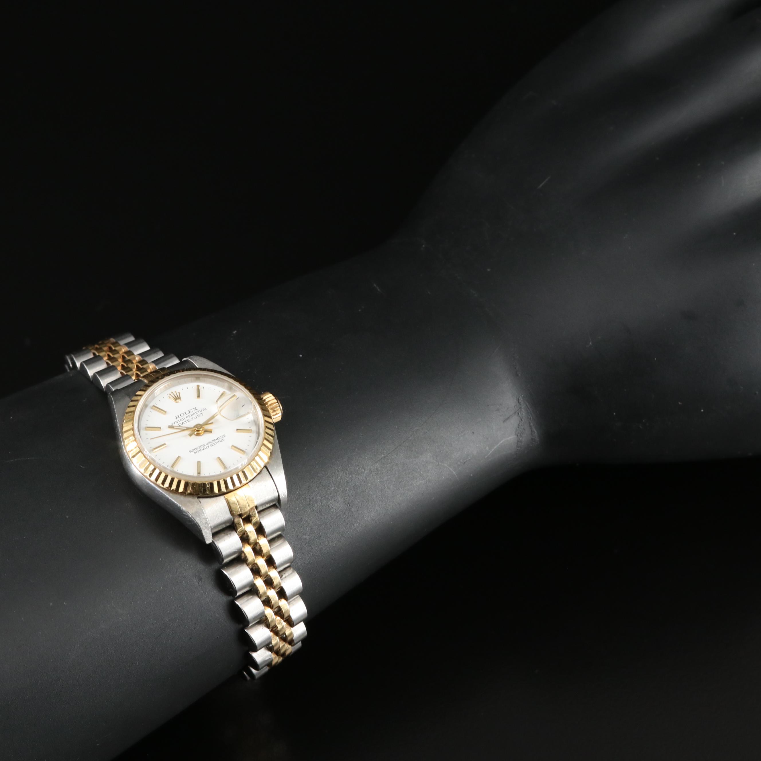 1999 Rolex Oyster Perpetual Two-Tone Datejust Watch