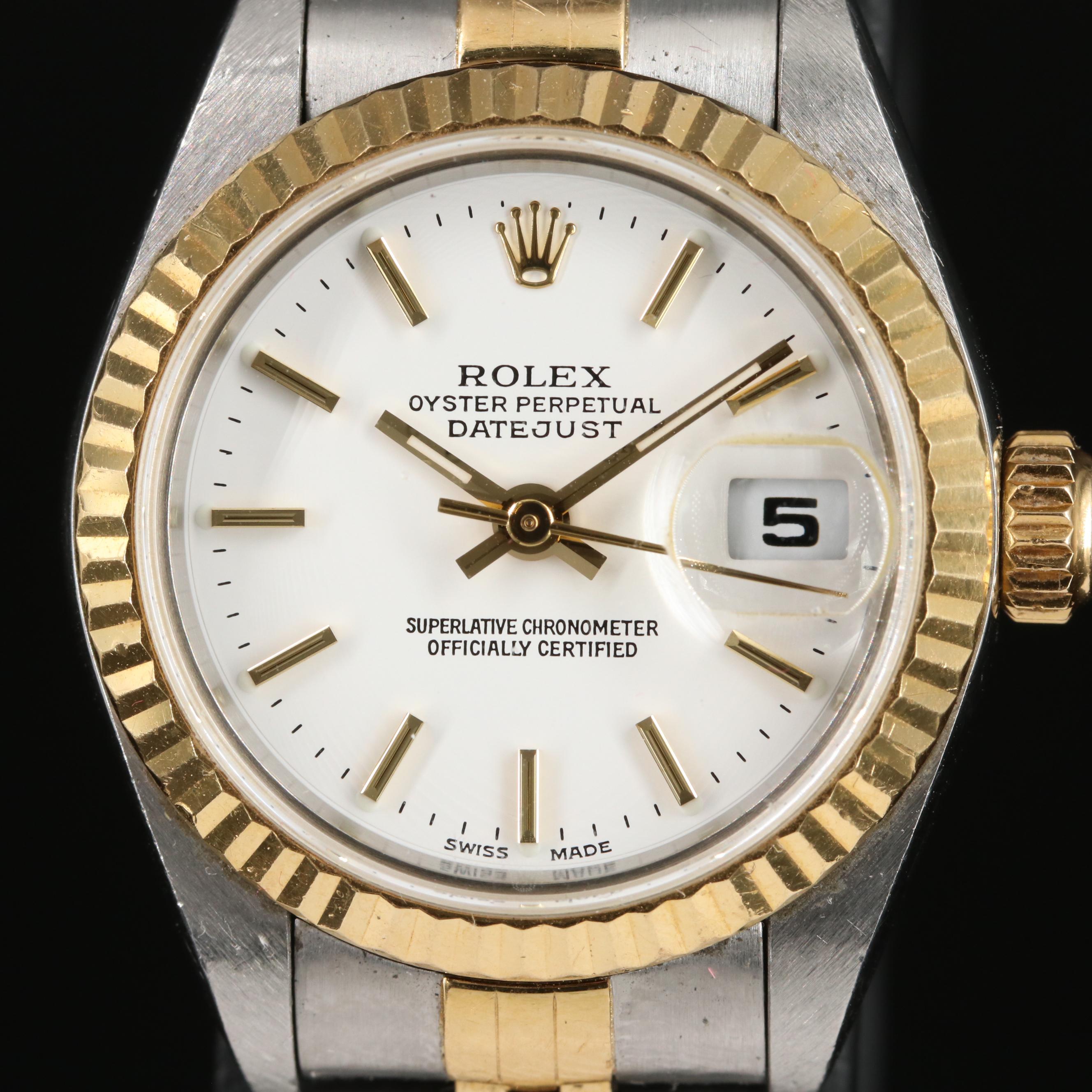 1999 Rolex Oyster Perpetual Two-Tone Datejust Watch