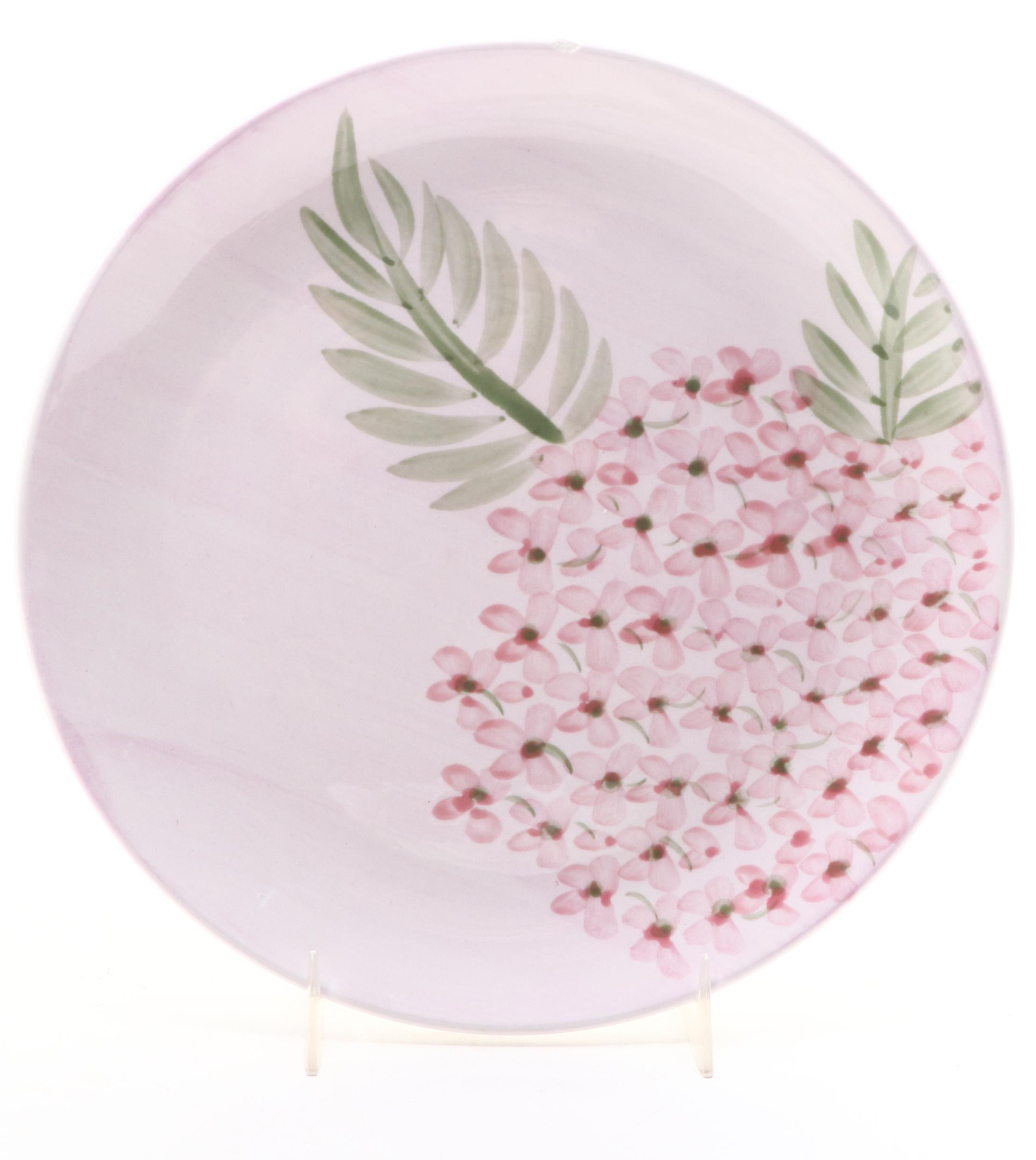 Cooks Club Ceramic Floral Plates