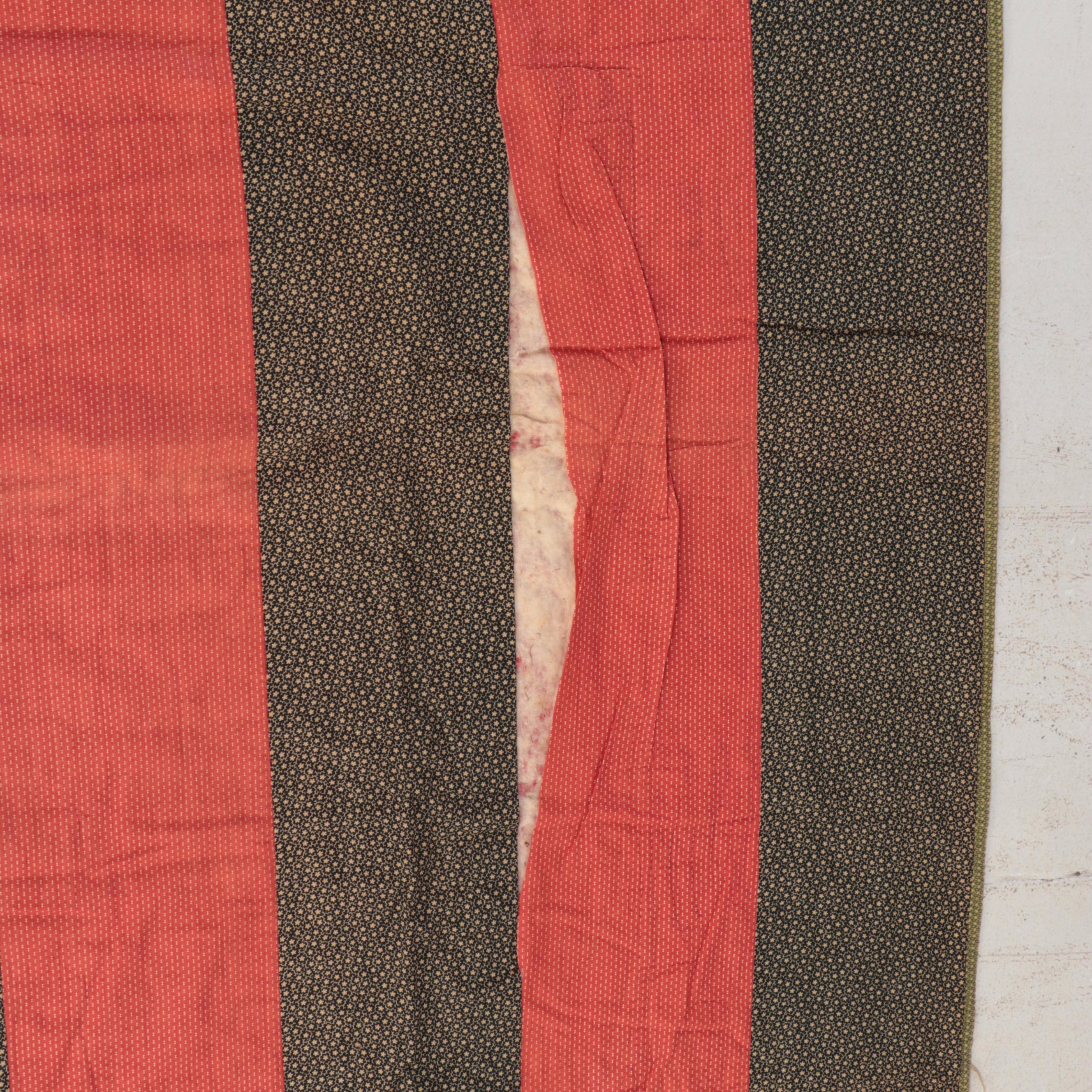 Hand-Pieced Patchwork Quilts Including Pinwheel and Striped Blocks