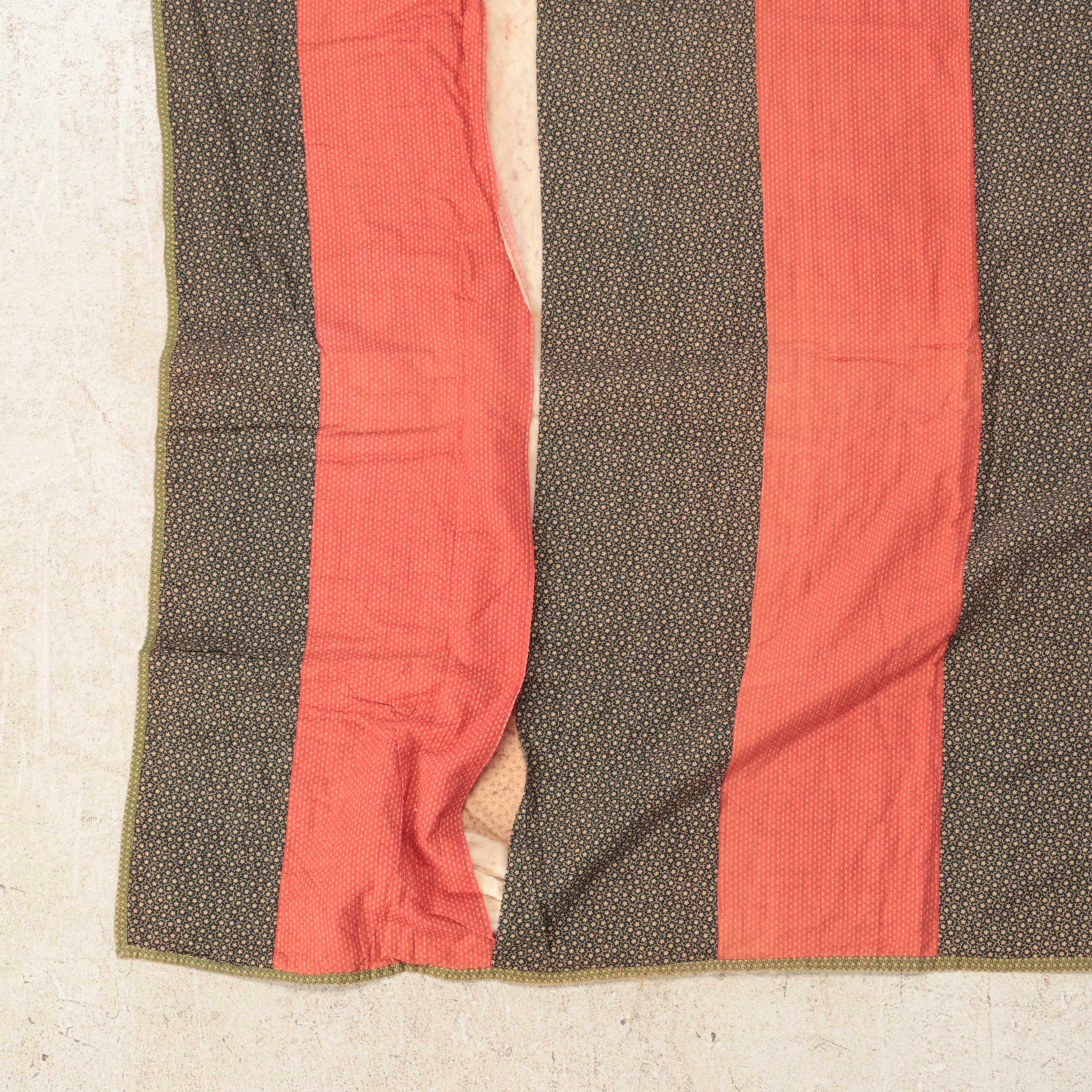 Hand-Pieced Patchwork Quilts Including Pinwheel and Striped Blocks